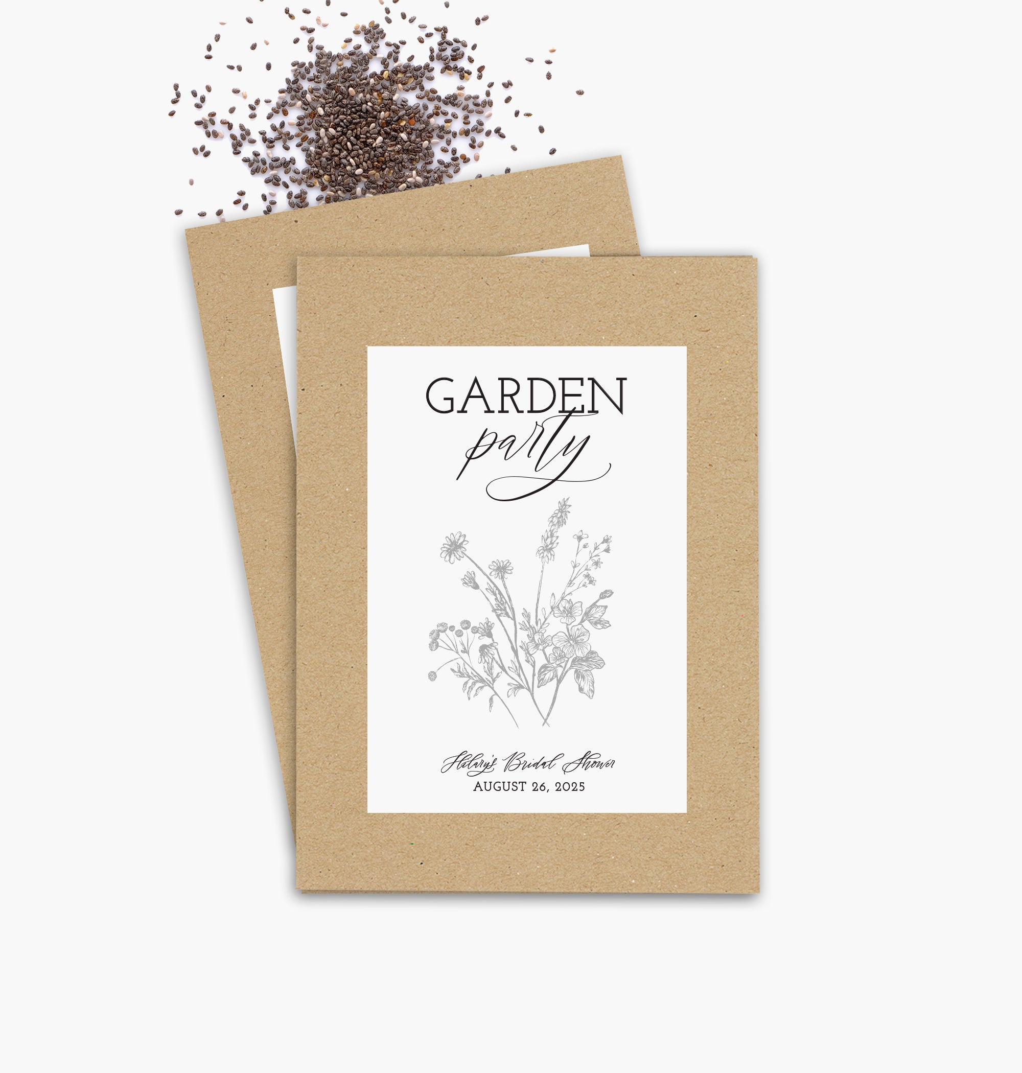 Seed Packets – Garden Party Etched