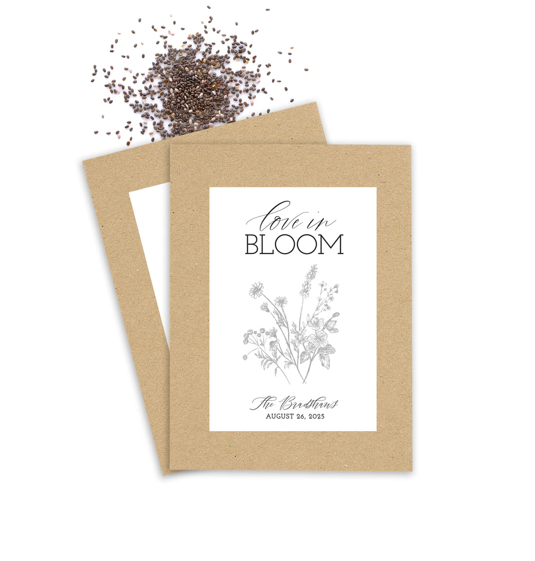 Seed Packets – Let Love Grow Etched
