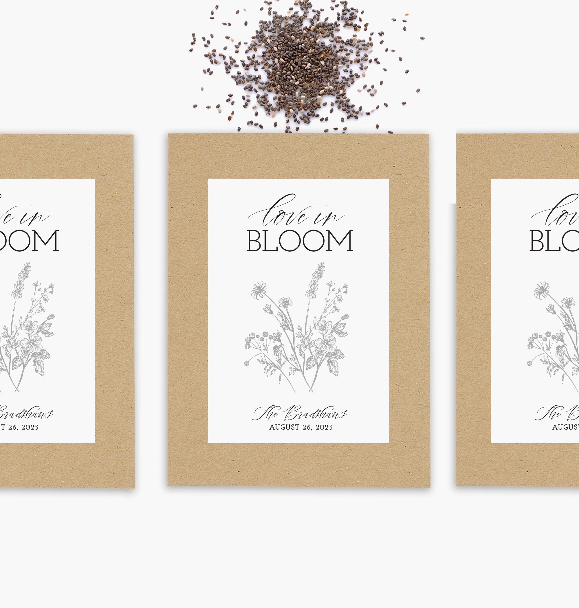 Seed Packets – Love In Bloom Etched