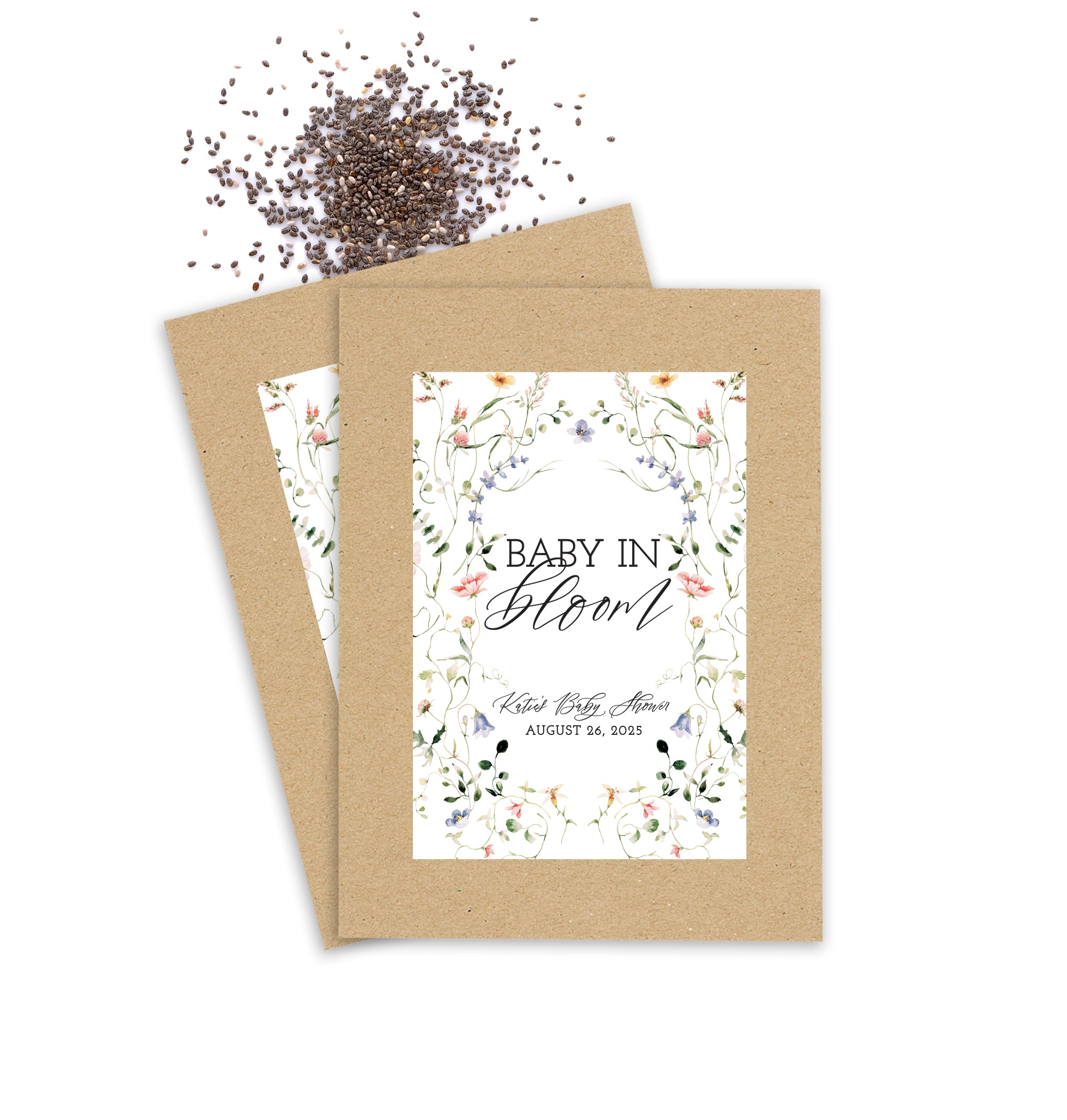 Seed Packets – Baby In Bloom Floral