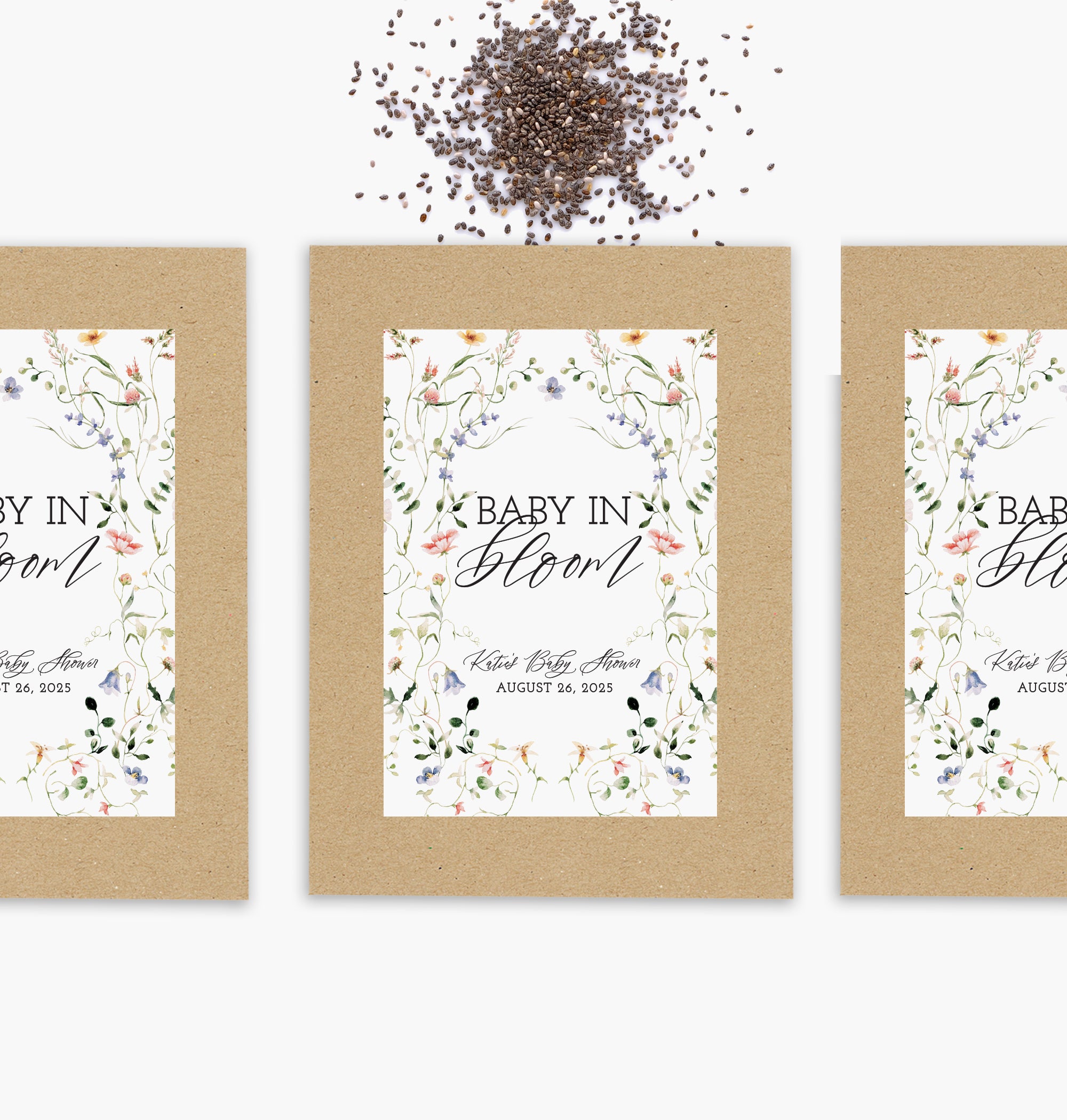 Seed Packets – Baby In Bloom Floral