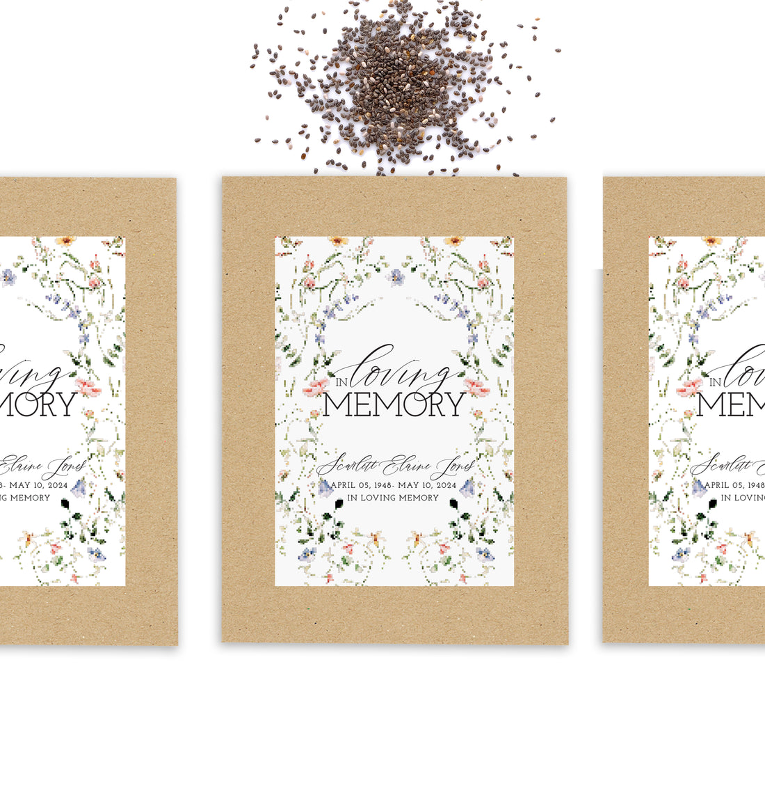 Seed Packets – In Loving Memory Floral