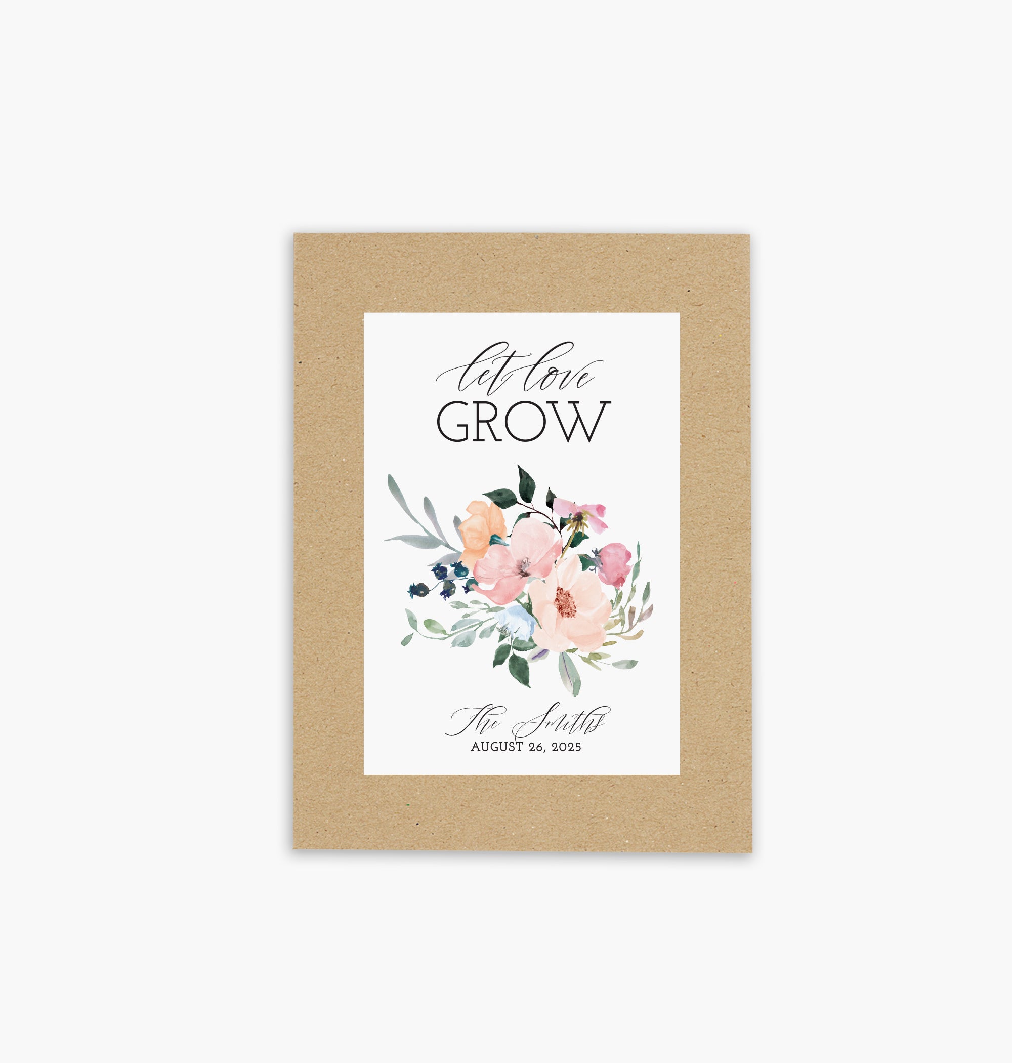 Seed Packets – Let Love Grow Watercolor