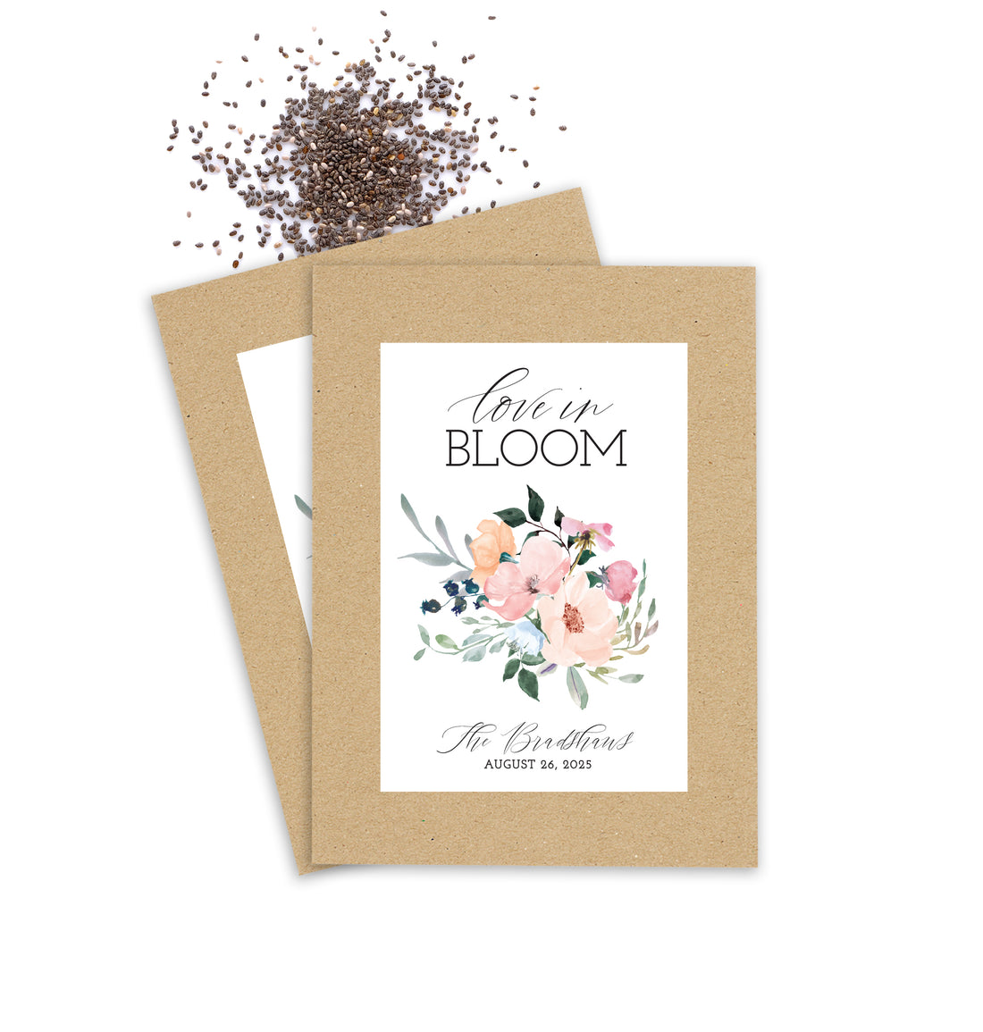 Seed Packets – Love In Bloom Watercolor