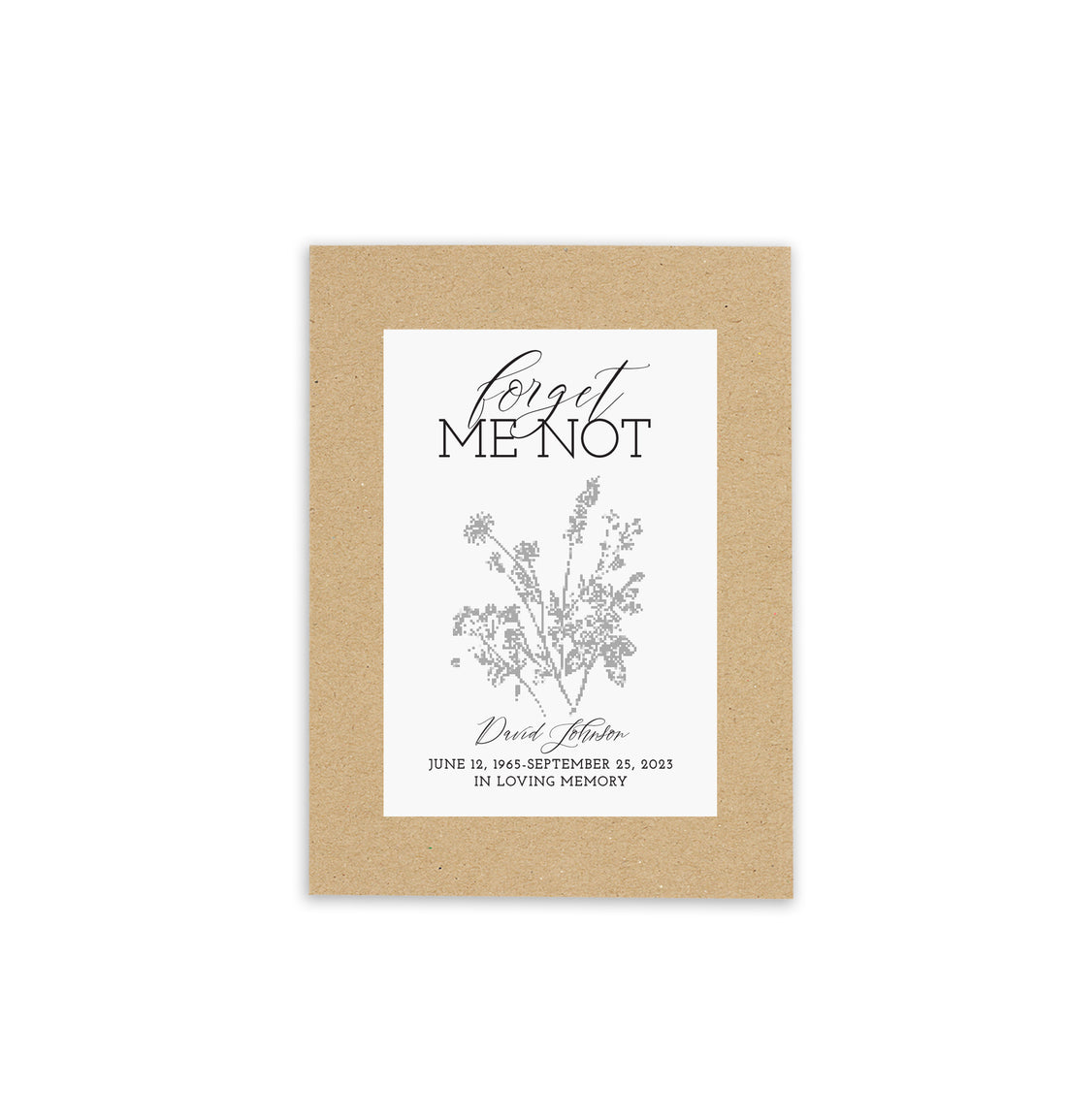 Seed Packets – Forget Me Not Etched