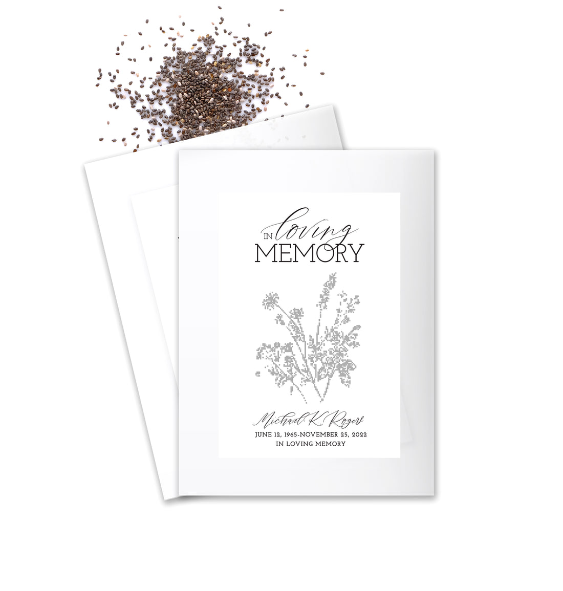 Seed Packets – In Loving Memory Etched