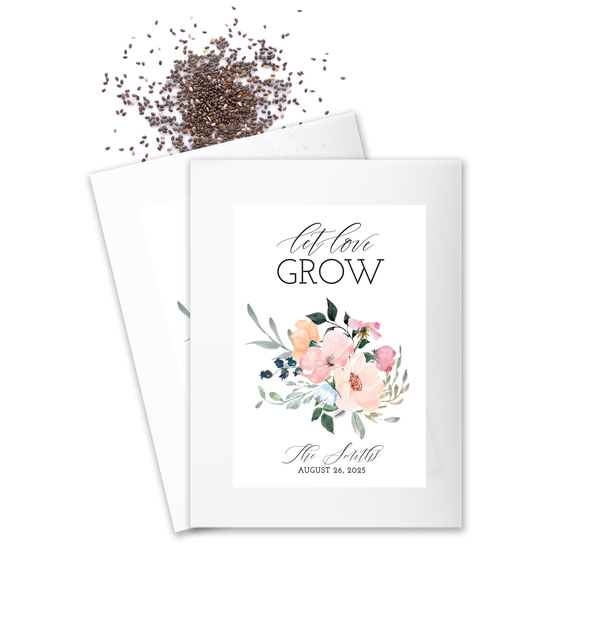 Seed Packets – Let Love Grow Watercolor