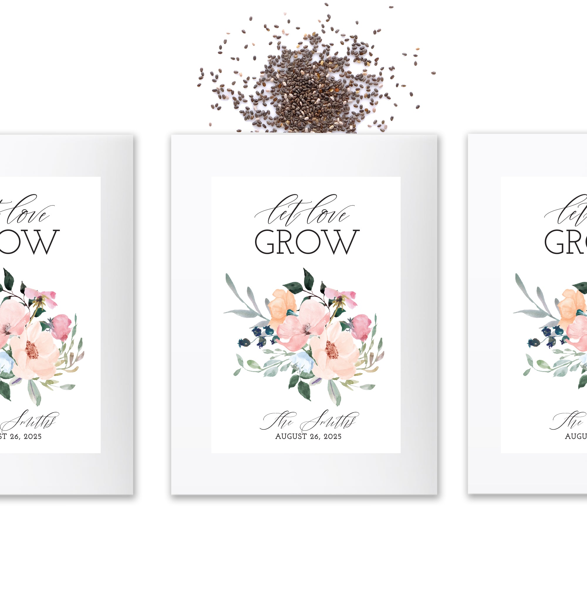 Seed Packets – Let Love Grow Watercolor