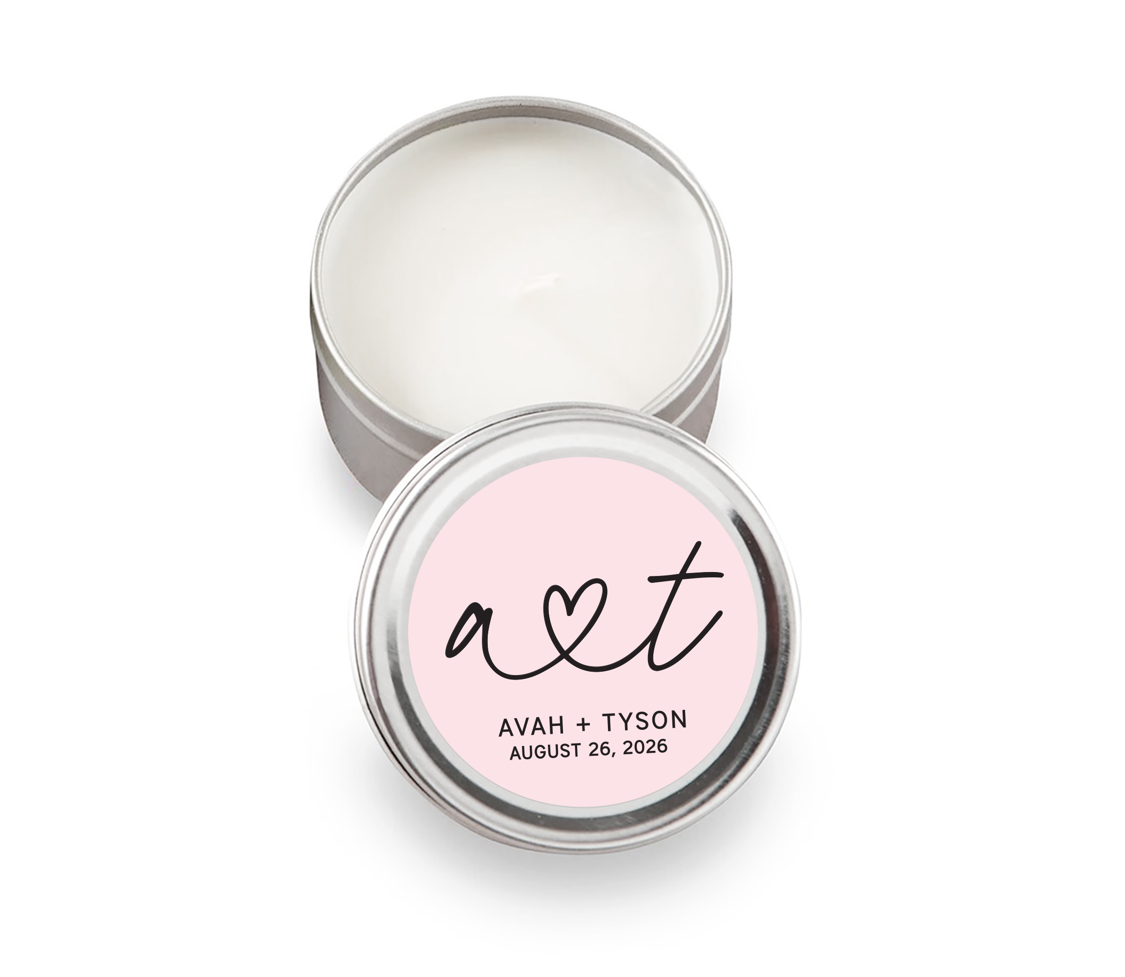 Candles – Heart Initials