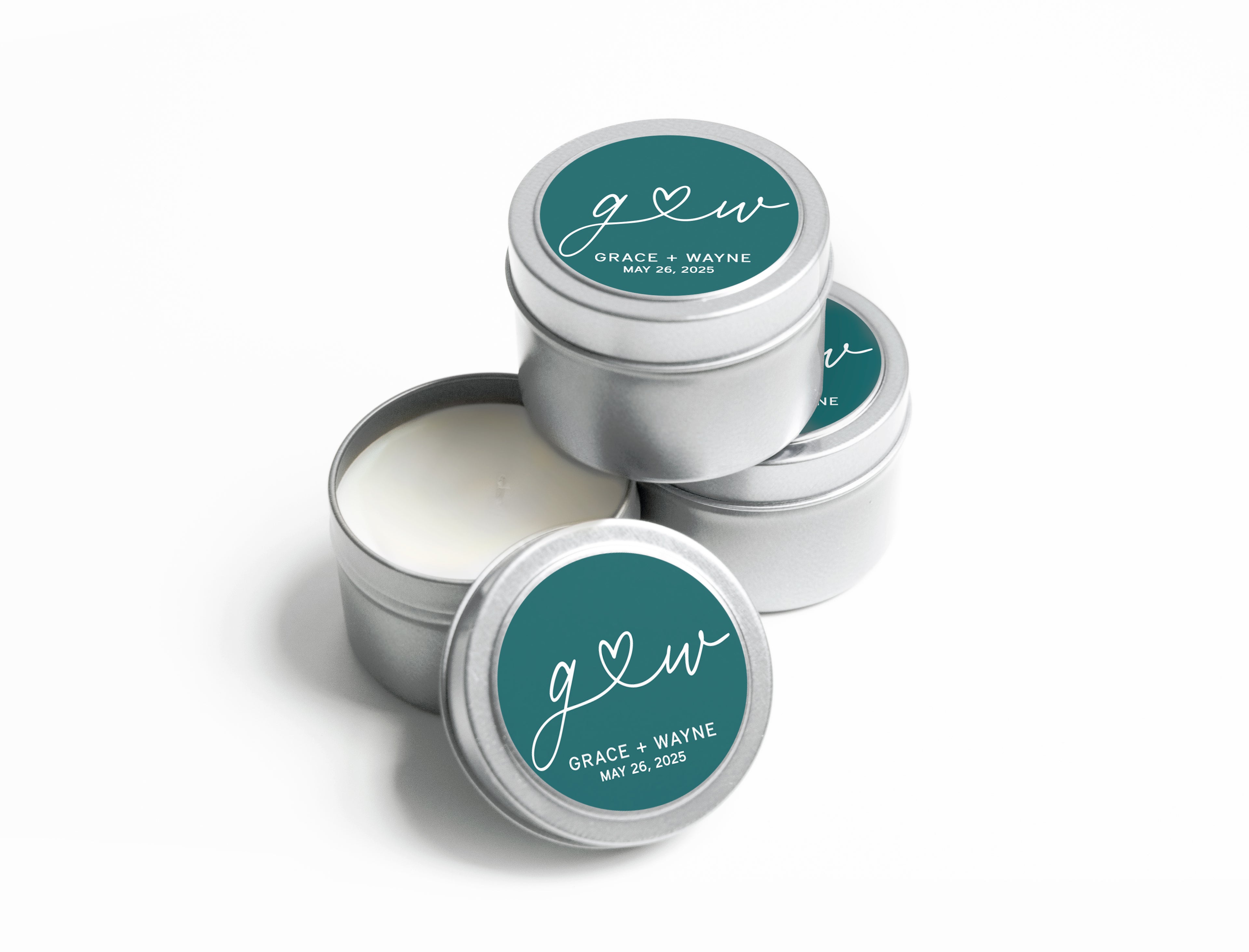 Candles – Heart Initials