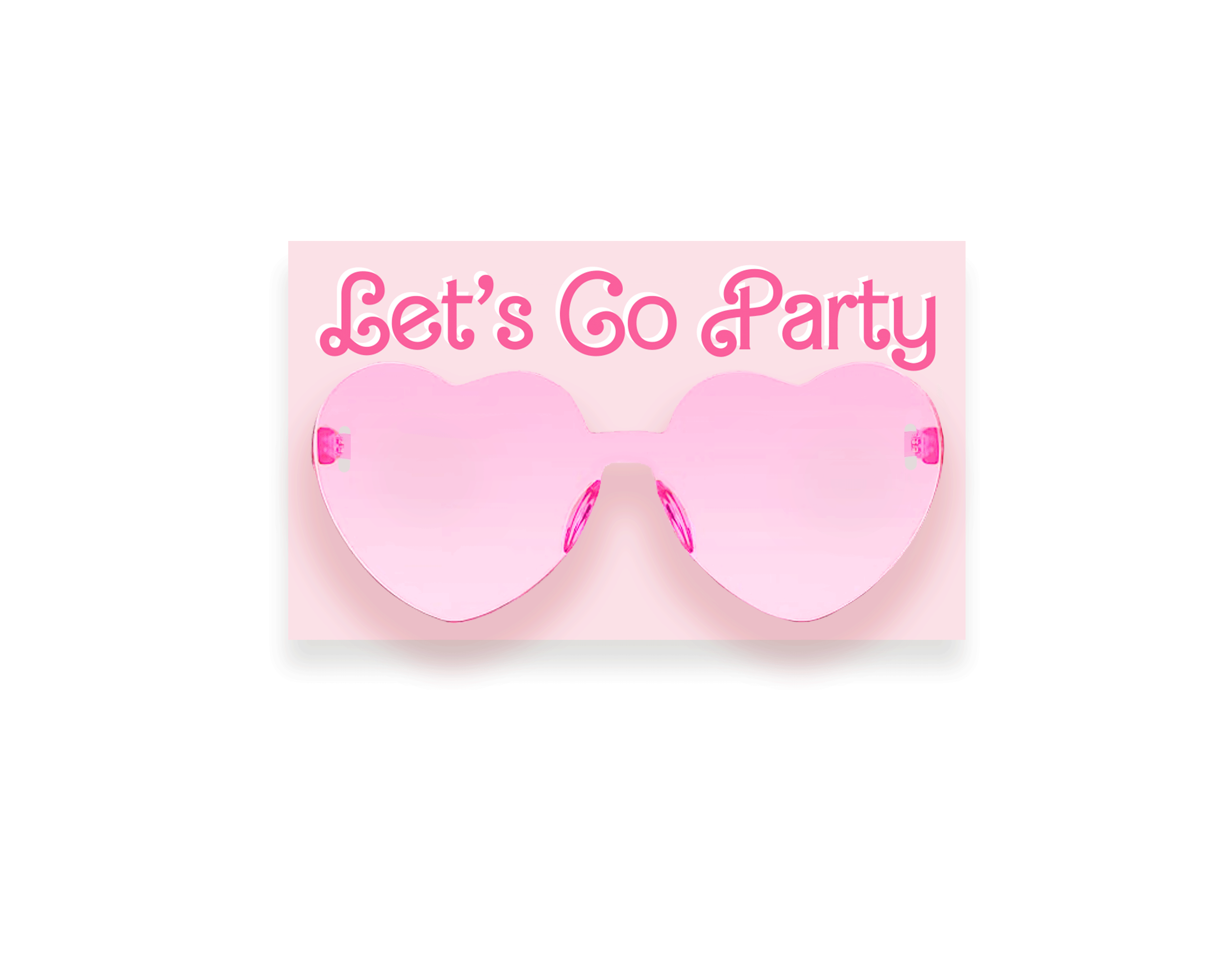 Sunglasses – Heart Pink On Pink