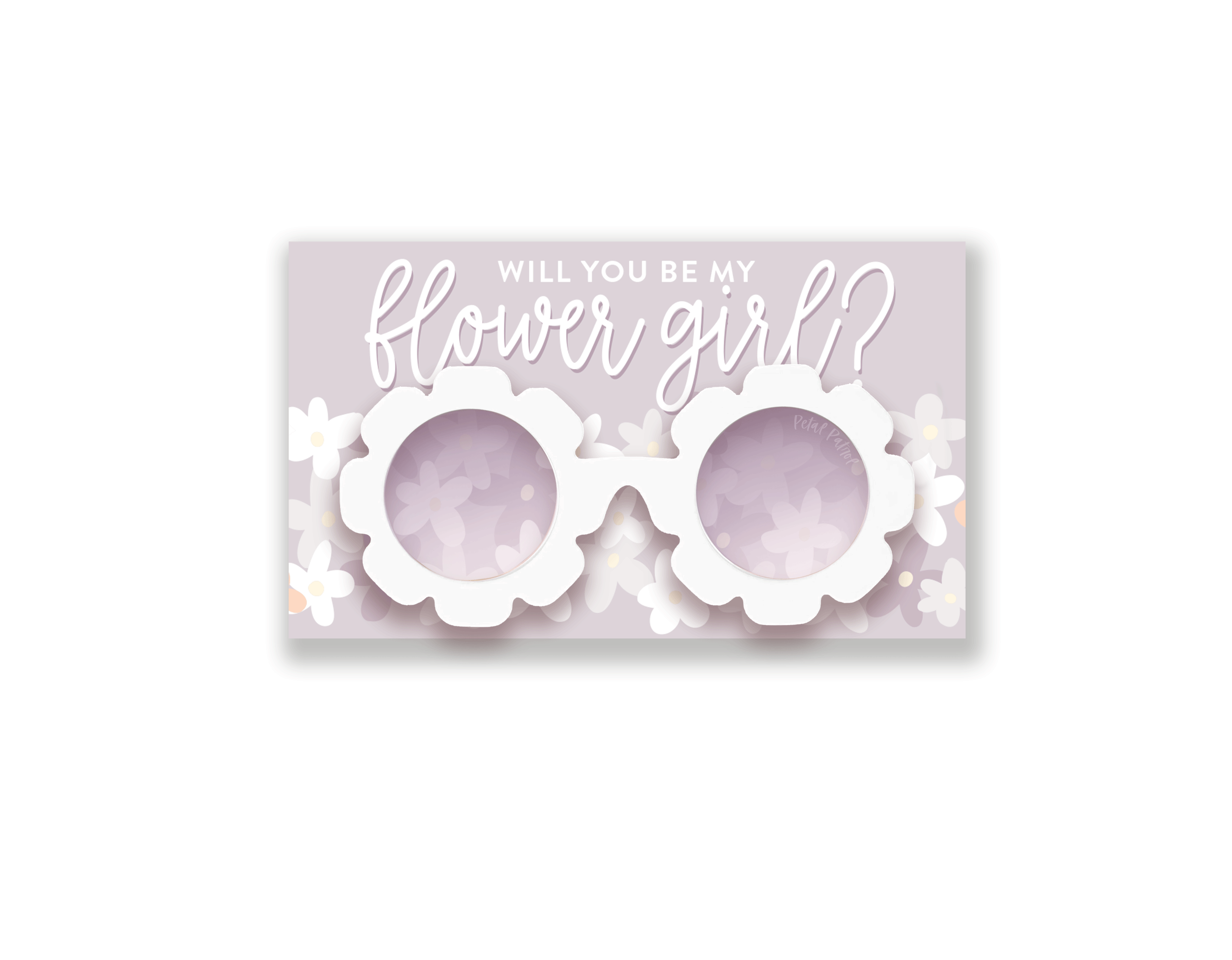 Sunglasses – Will You Be Flower Girl Purple & White