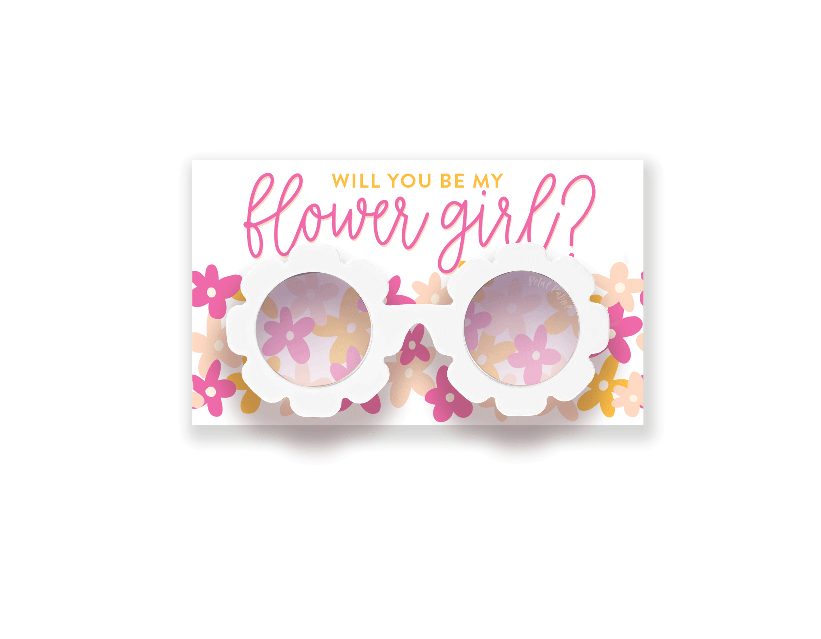 Sunglasses – Will You Be Flower Girl Pink & Orange
