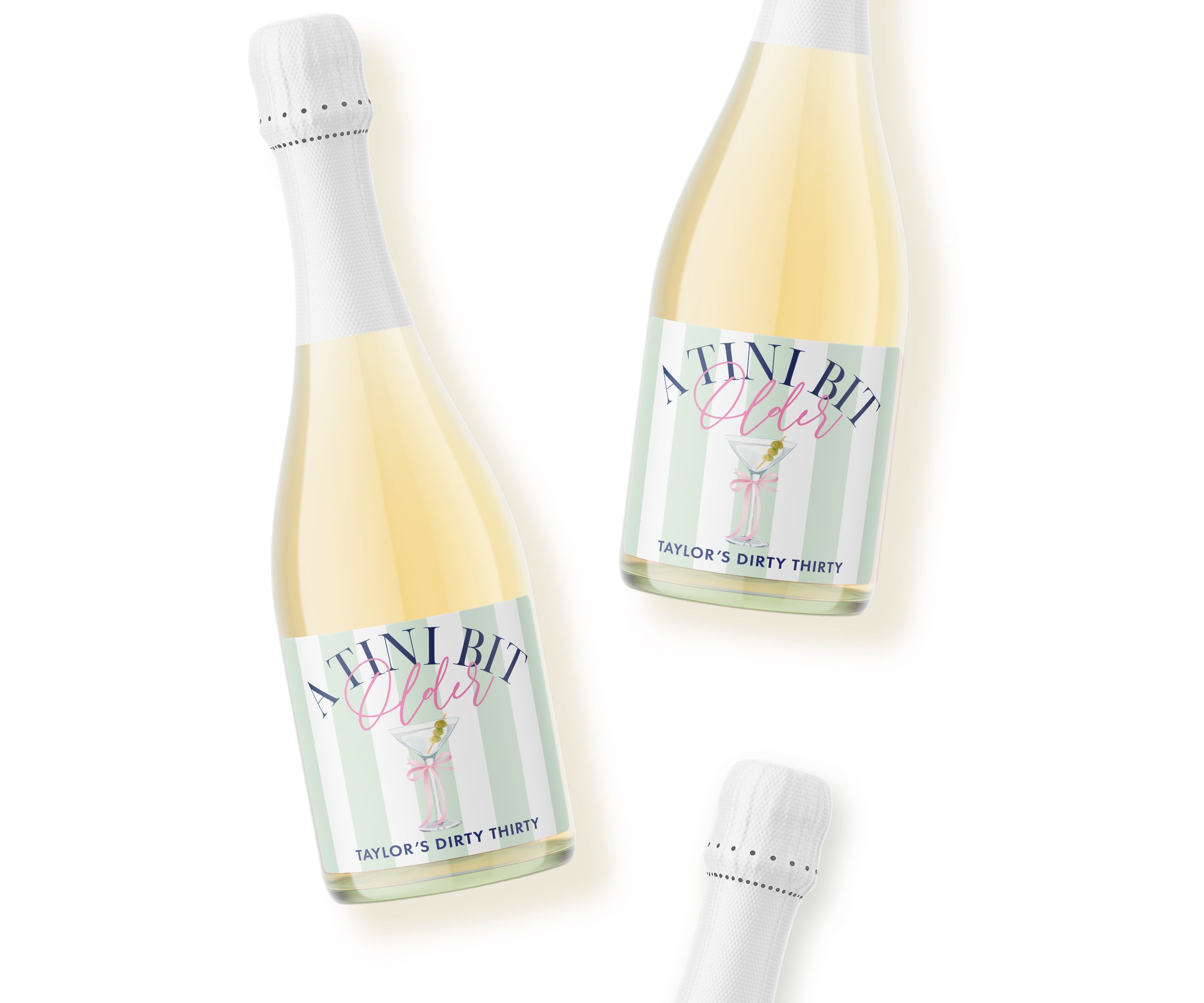 Champagne Labels – A Tini Bit Older Green
