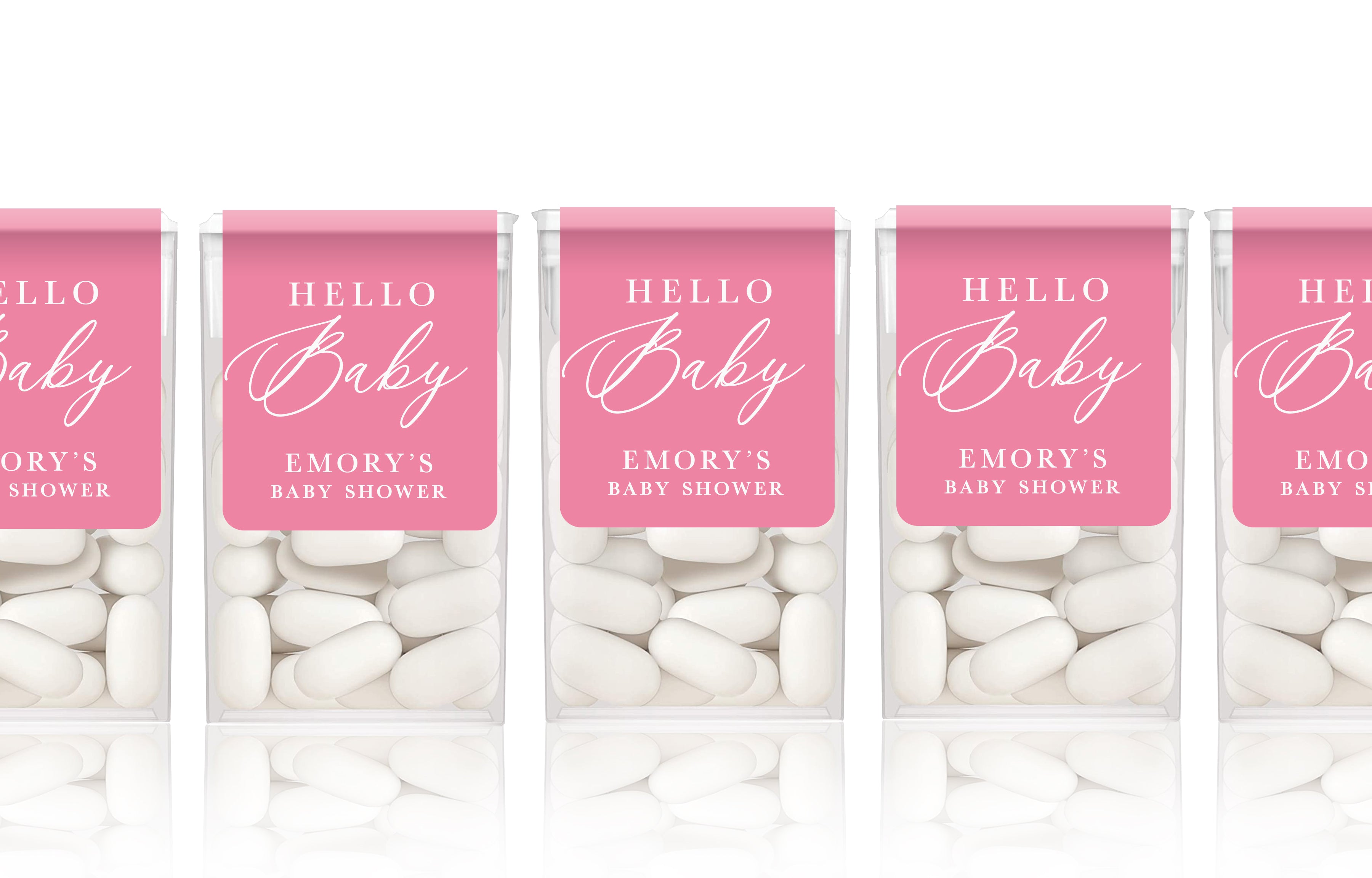 Tic-Tac Labels – Hello Baby