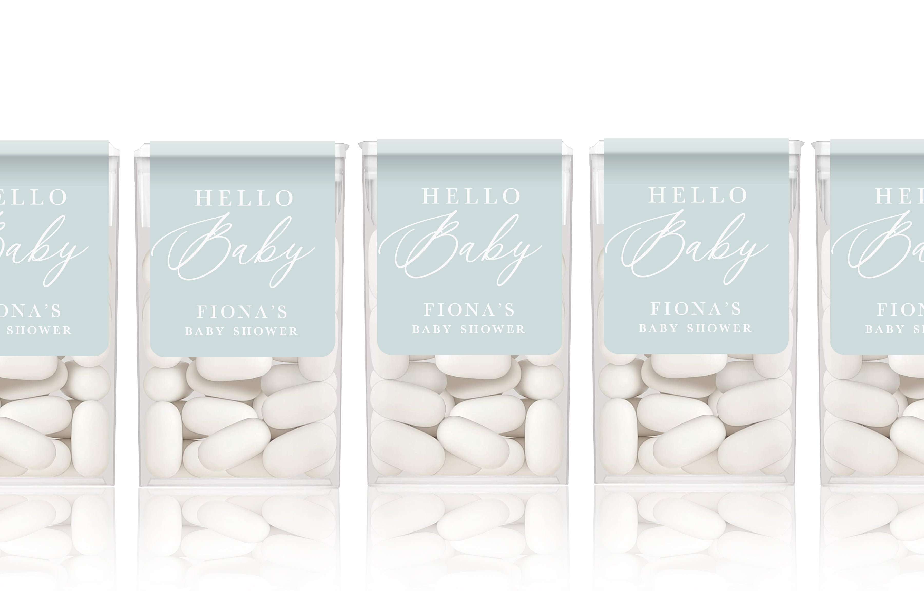 Tic-Tac Labels – Hello Baby