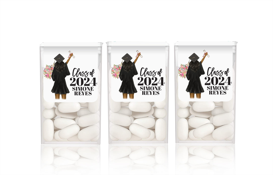 Tic-Tac Labels – Graduation Girl