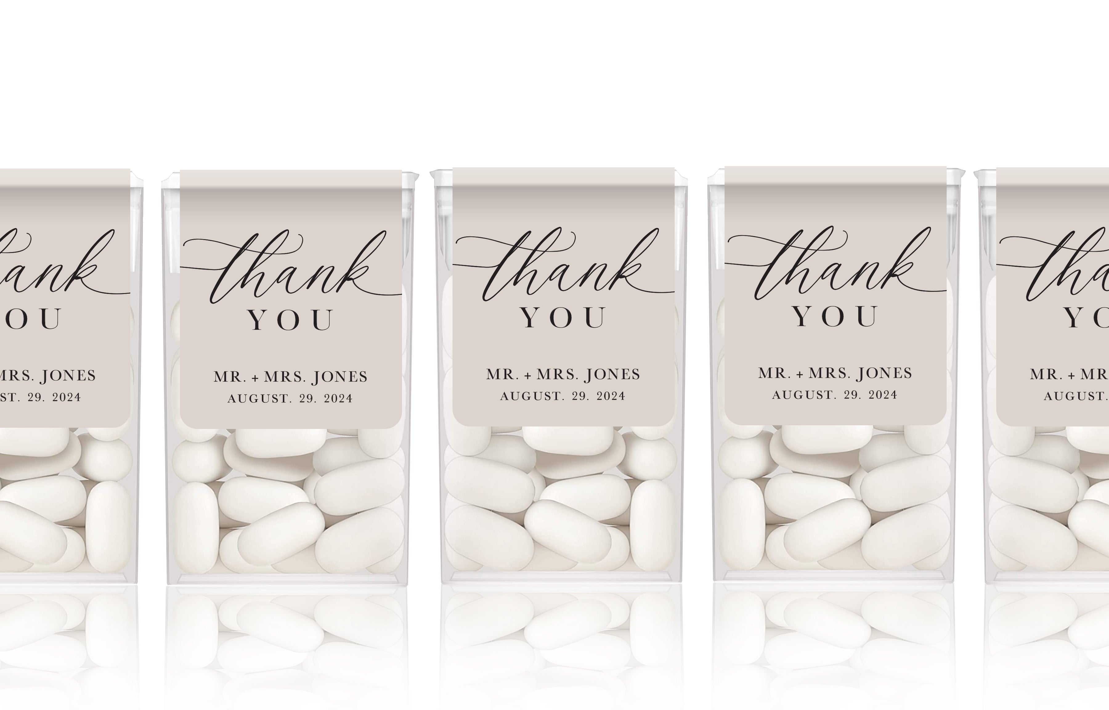 Tic-Tac Labels – Thank You