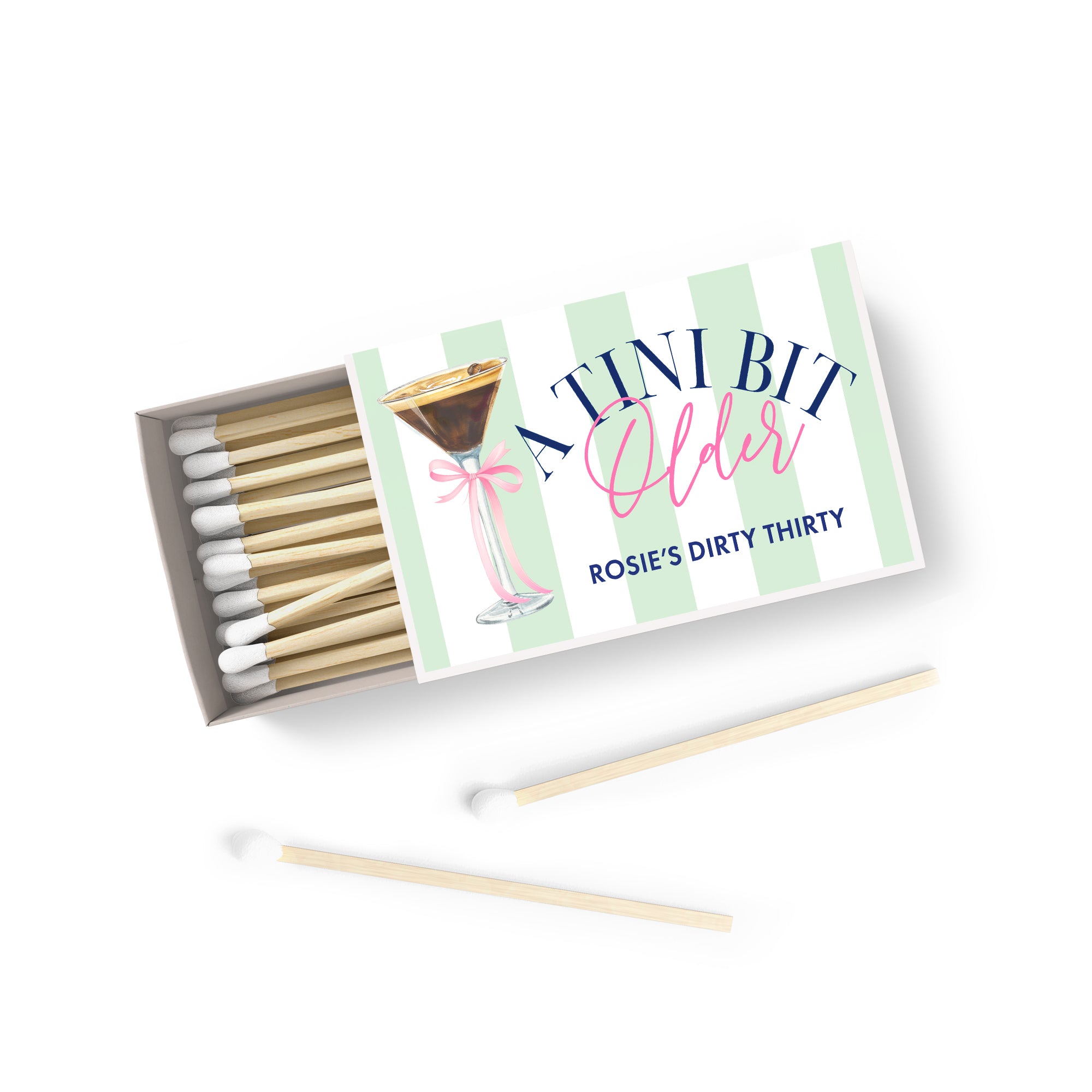 Matches – A Tini Bit Older Espresso Green Stripes