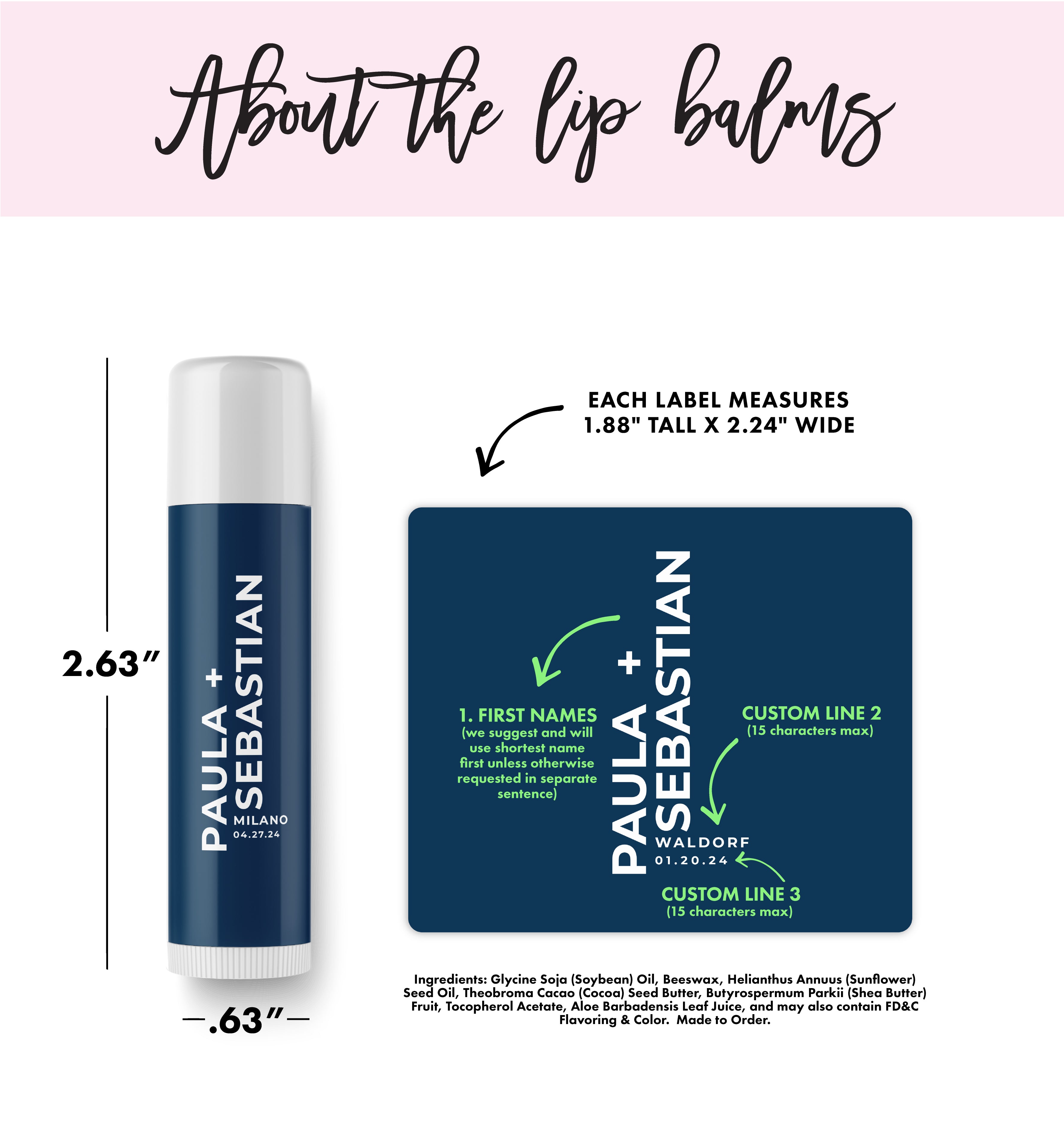 Lip Balm – Modern Wedding