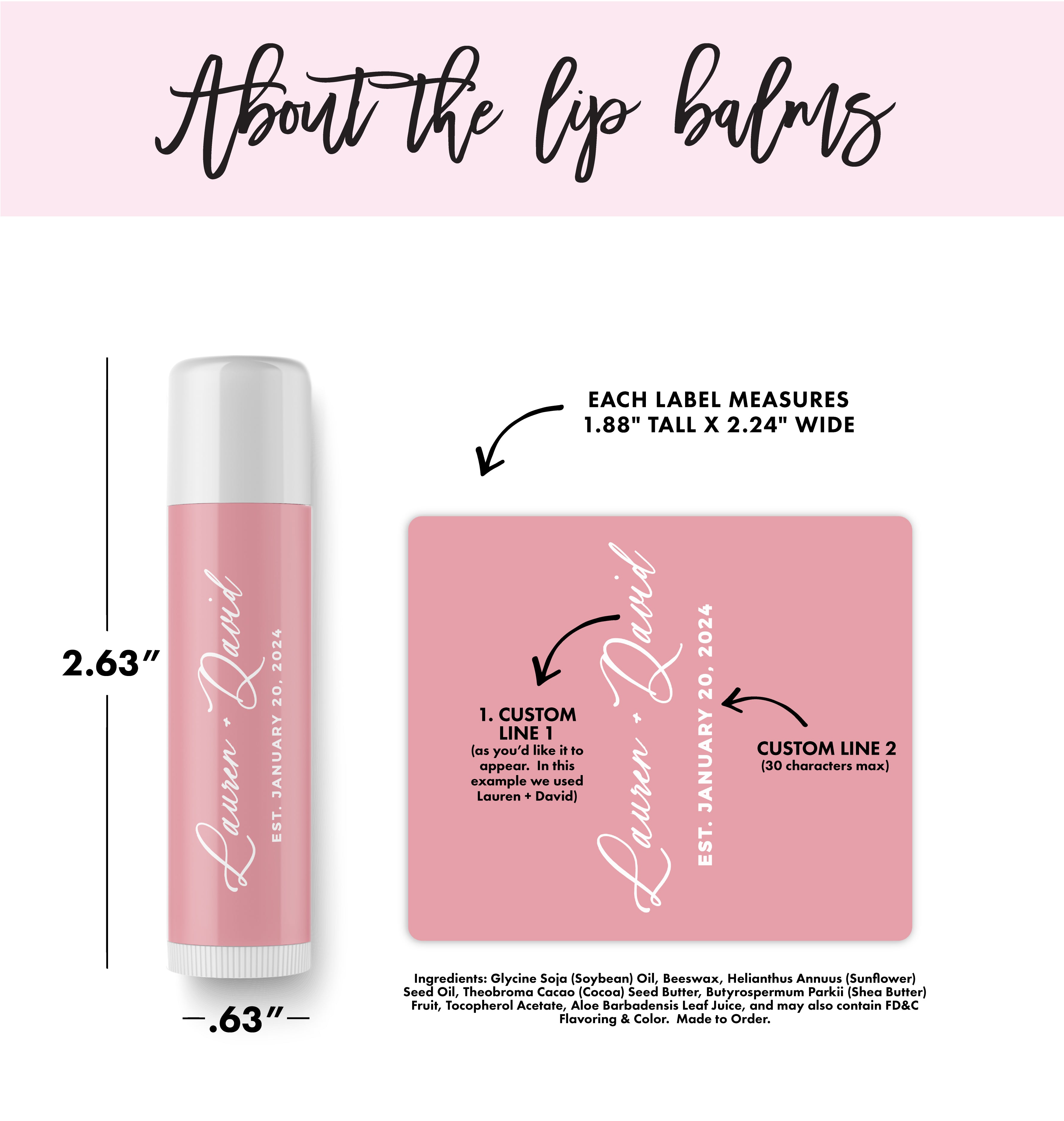 Lip Balm – Wedding Script