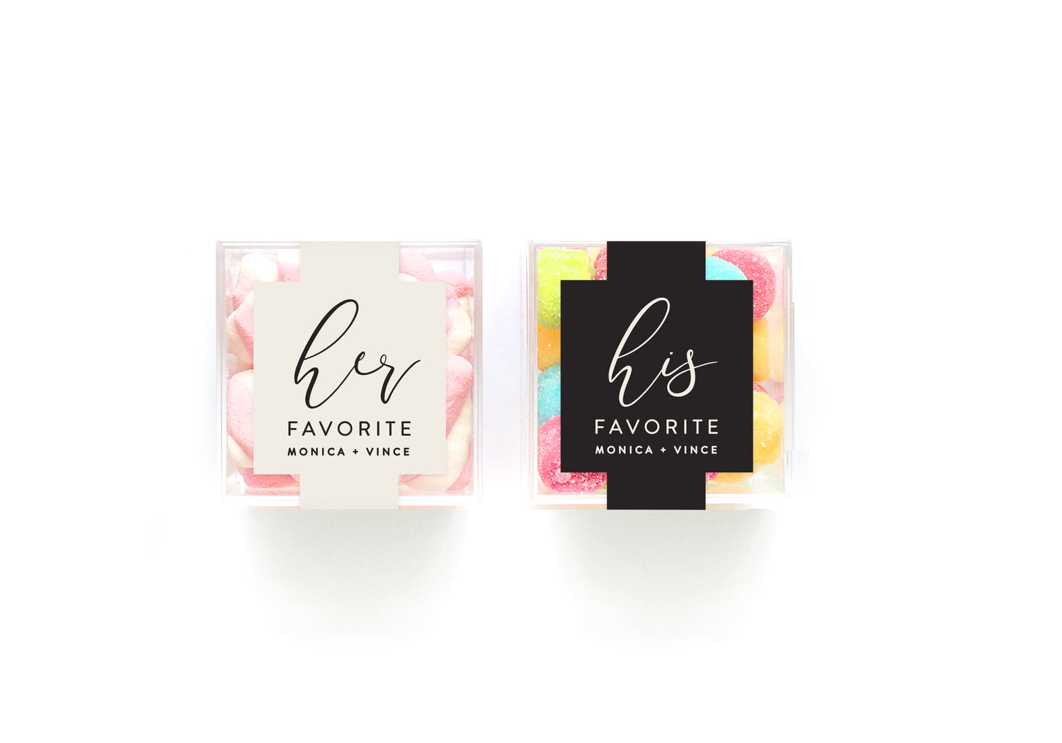 Clear Cubes – His & Hers