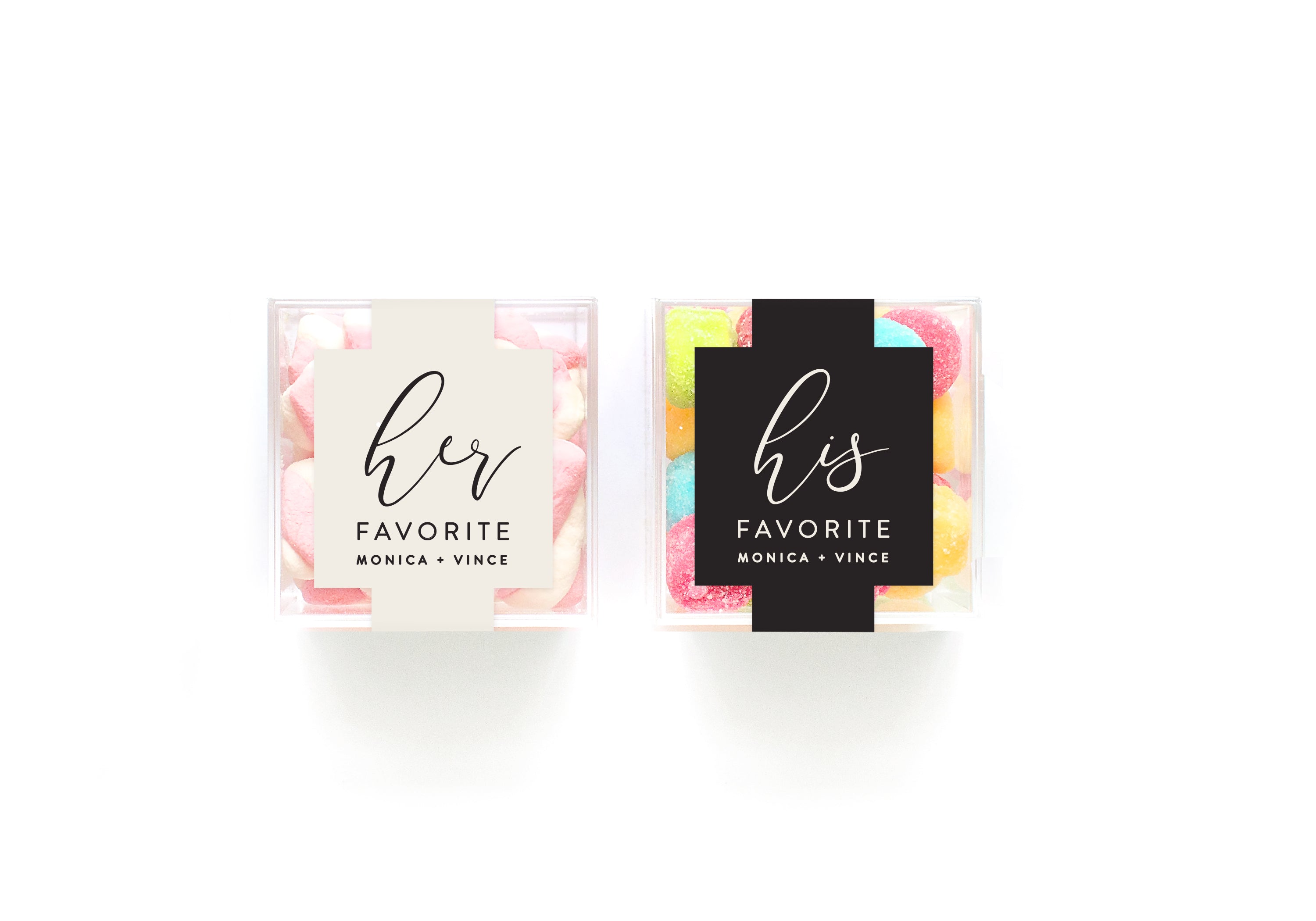 Clear Cubes – His & Hers