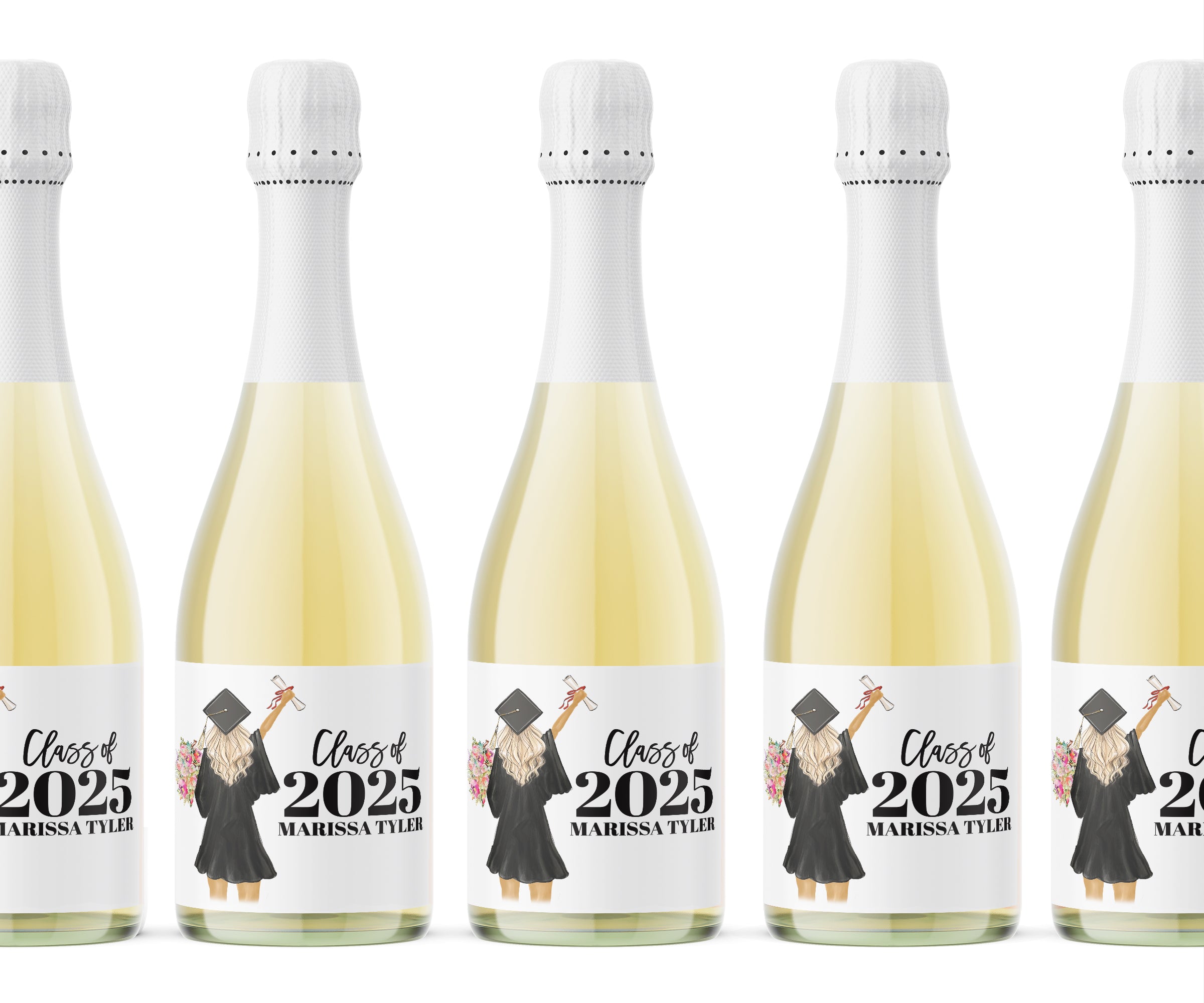 Champagne Labels – Graduation Girl