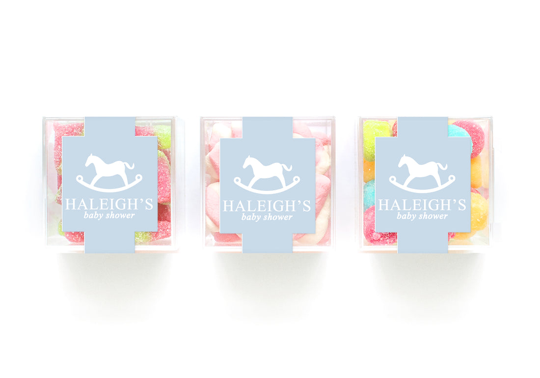 Clear Cubes – Rocking Horse – Blue