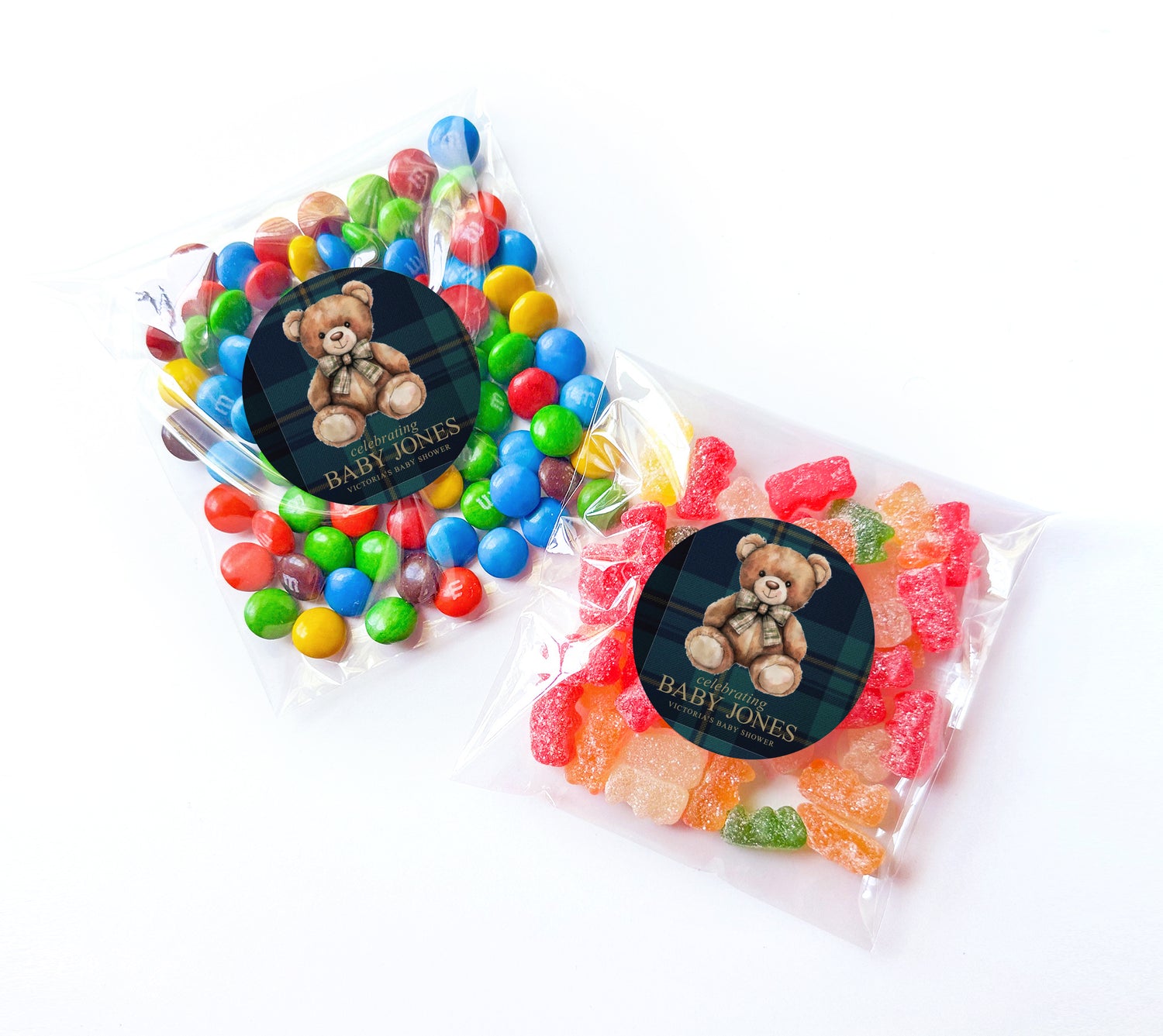 Favor Bags – Elegant Bear Plaid