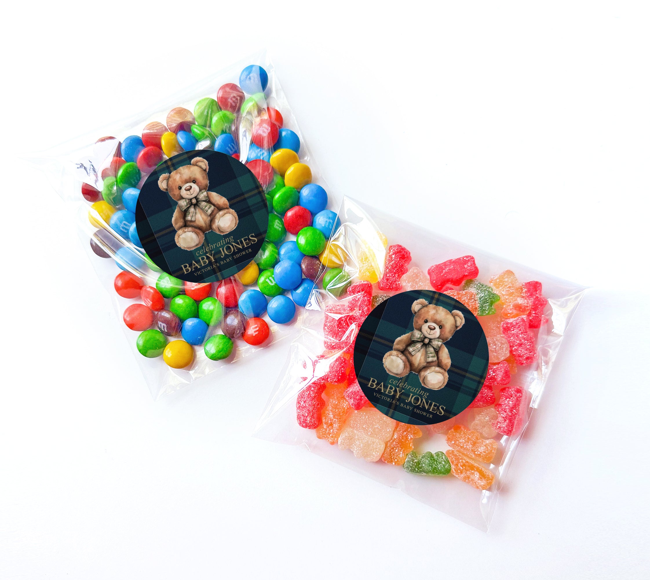 Favor Bags – Elegant Bear Plaid