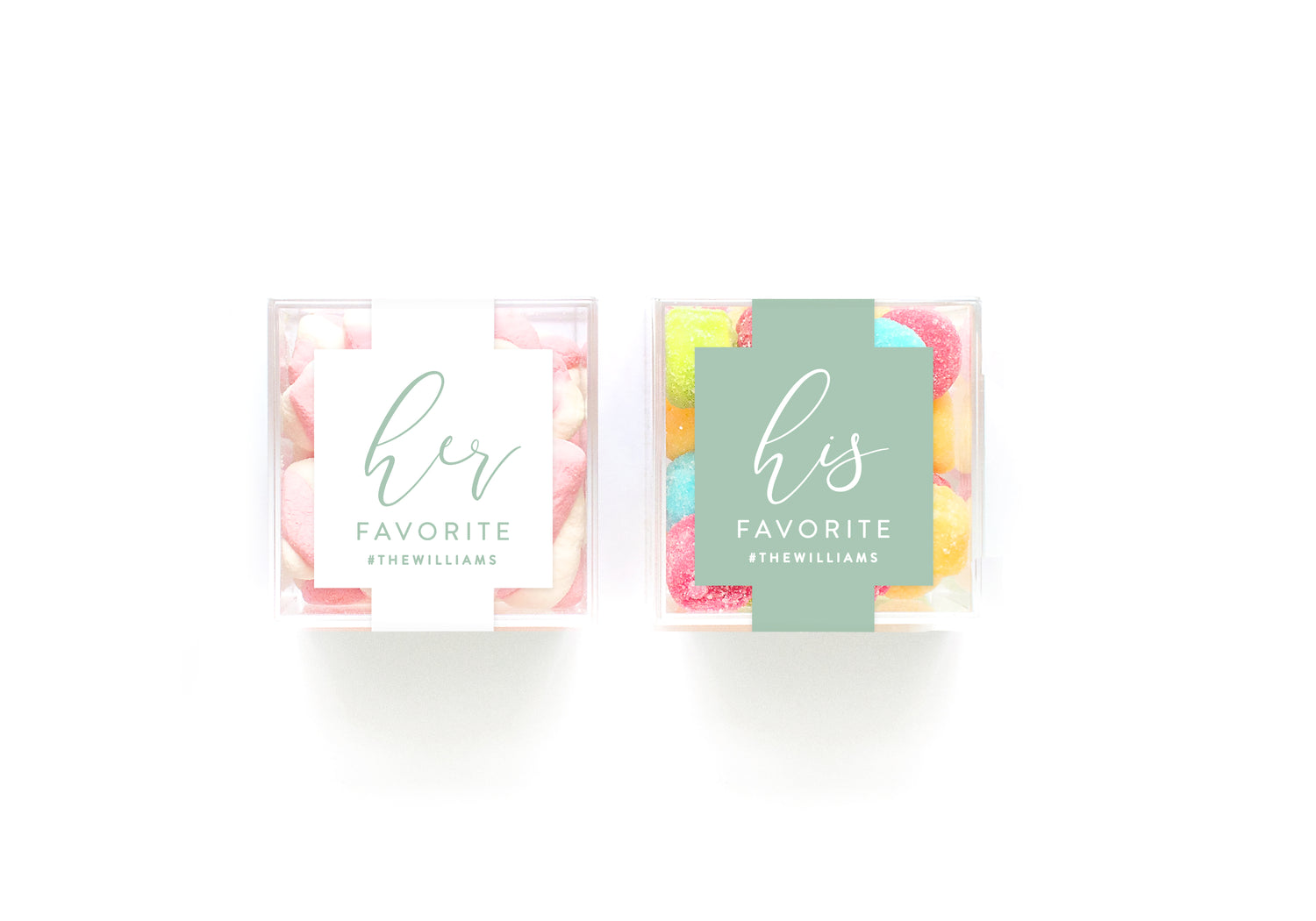Clear Cubes – His & Hers