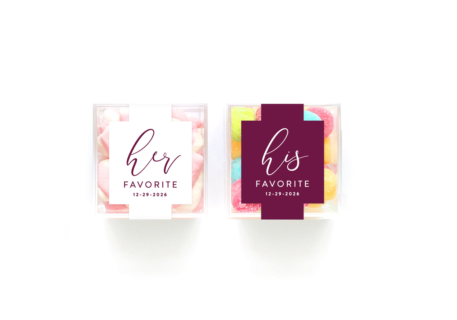 Clear Cubes – His & Hers