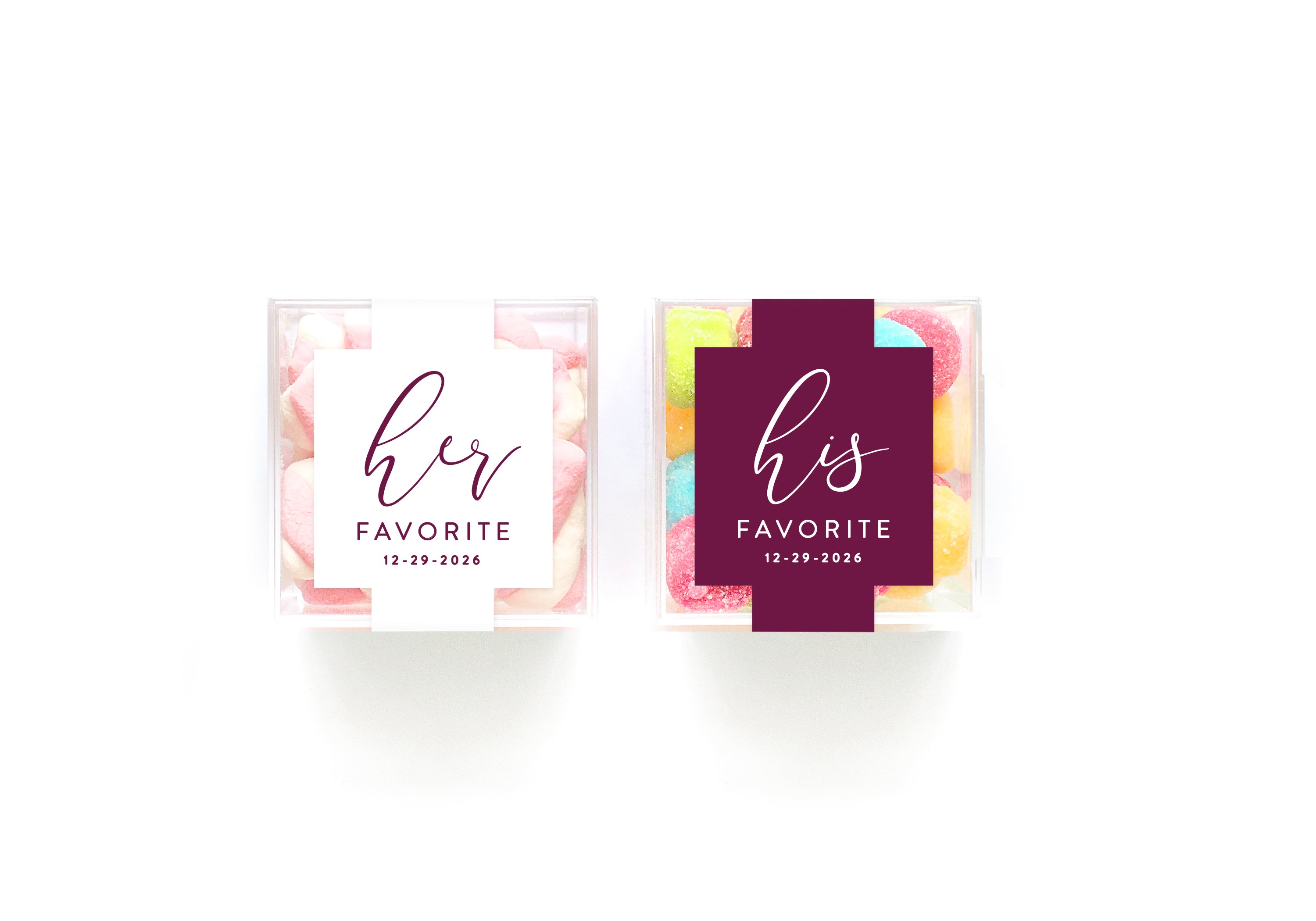 Clear Cubes – His & Hers