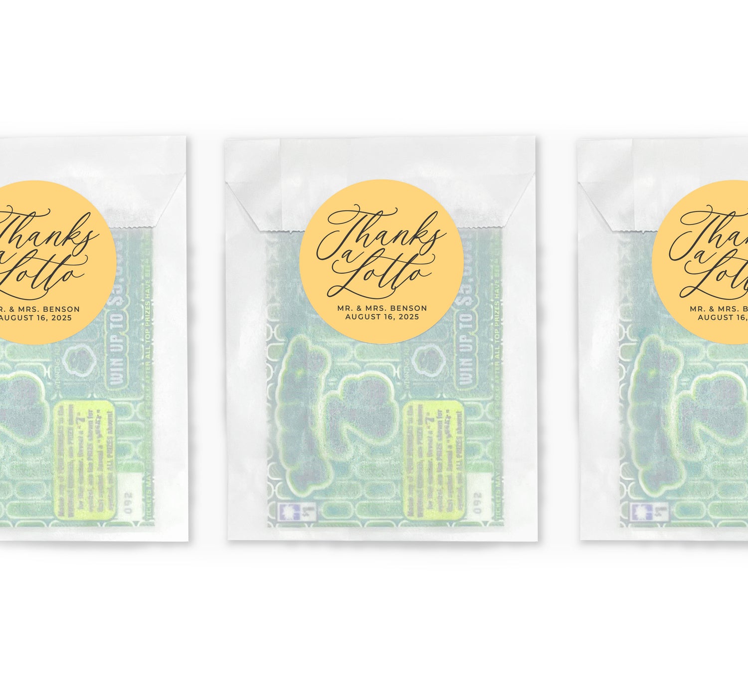 Lottery Envelopes – Thanks A Lotto