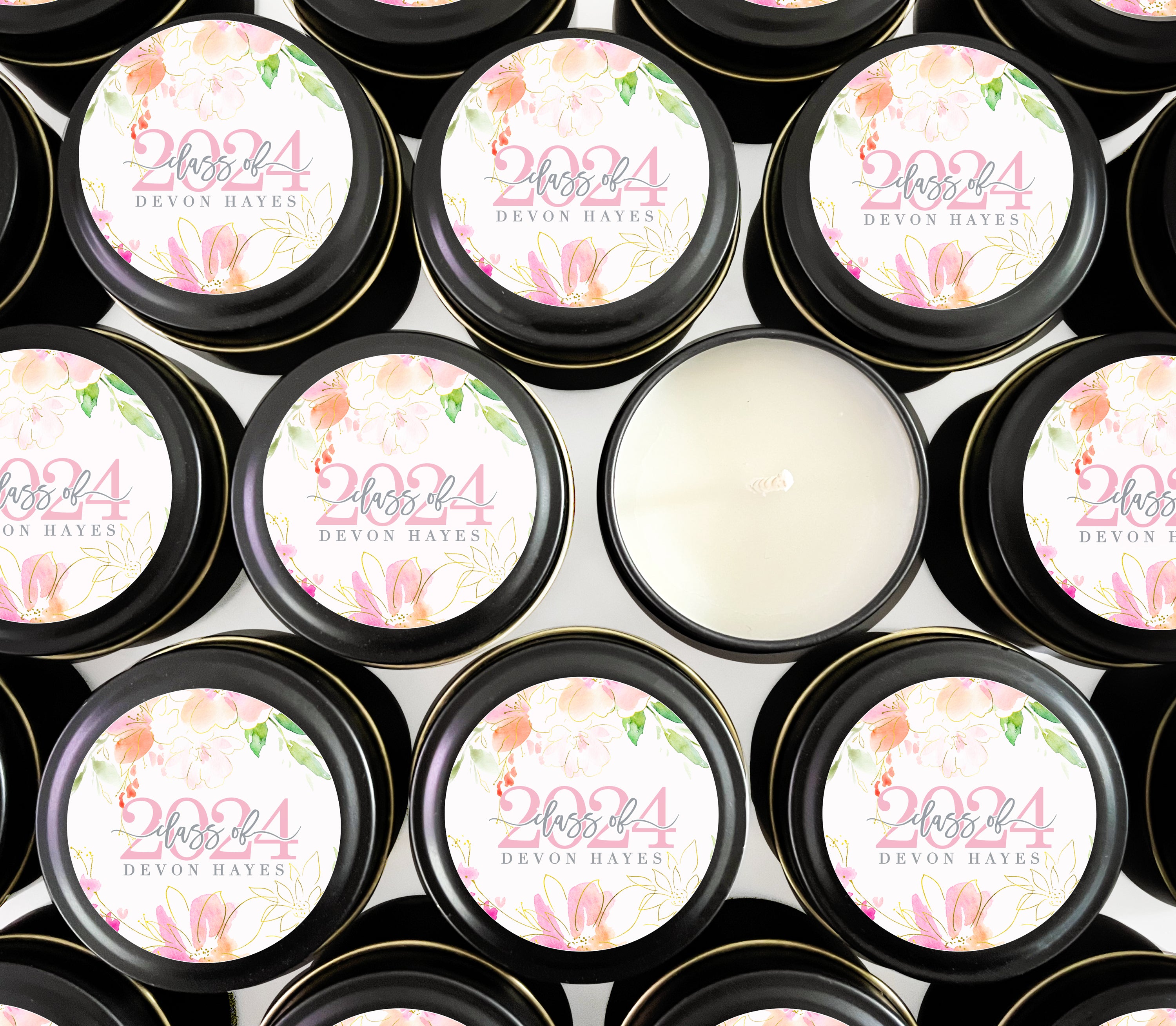 Candles – Graduation Floral