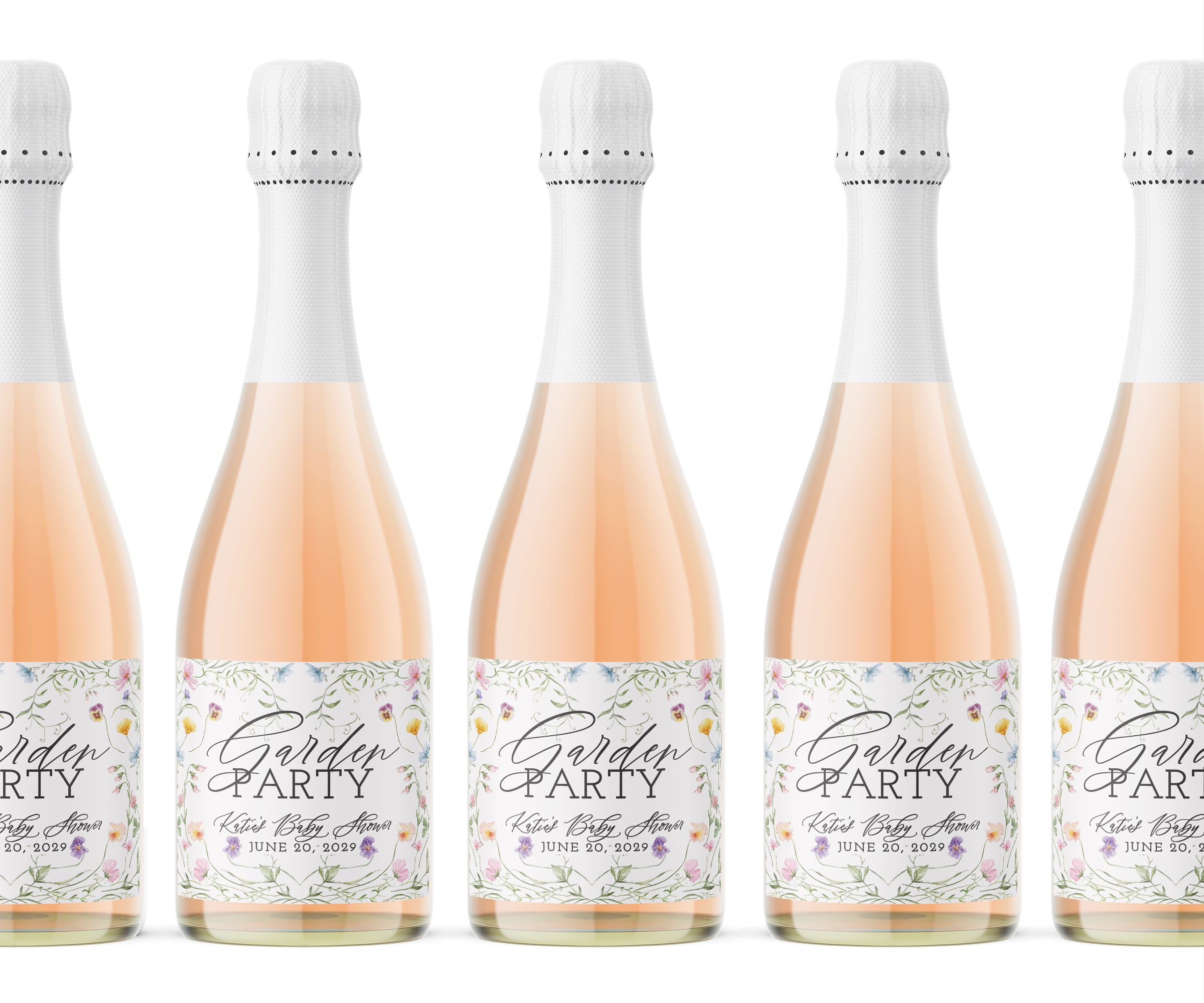Champagne Labels – Garden Party