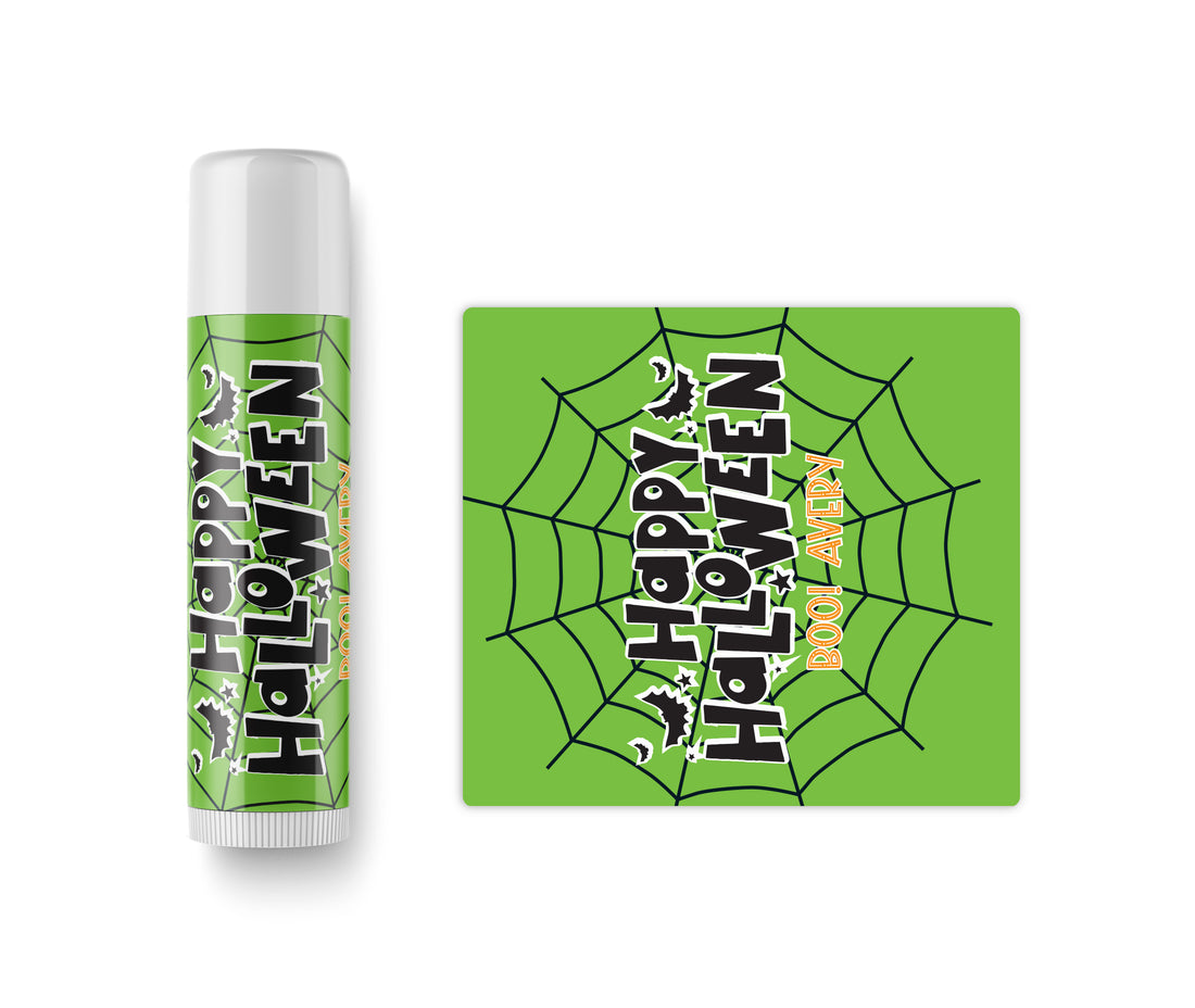 Lip Balm – Halloween Green Web