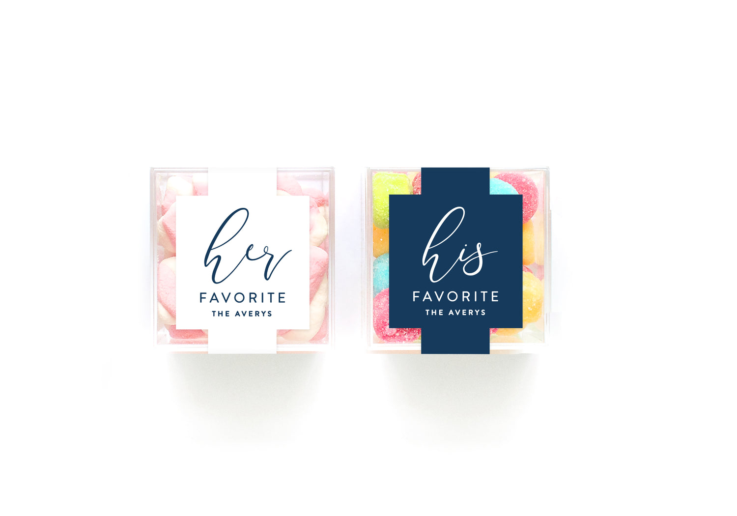 Clear Cubes – His & Hers