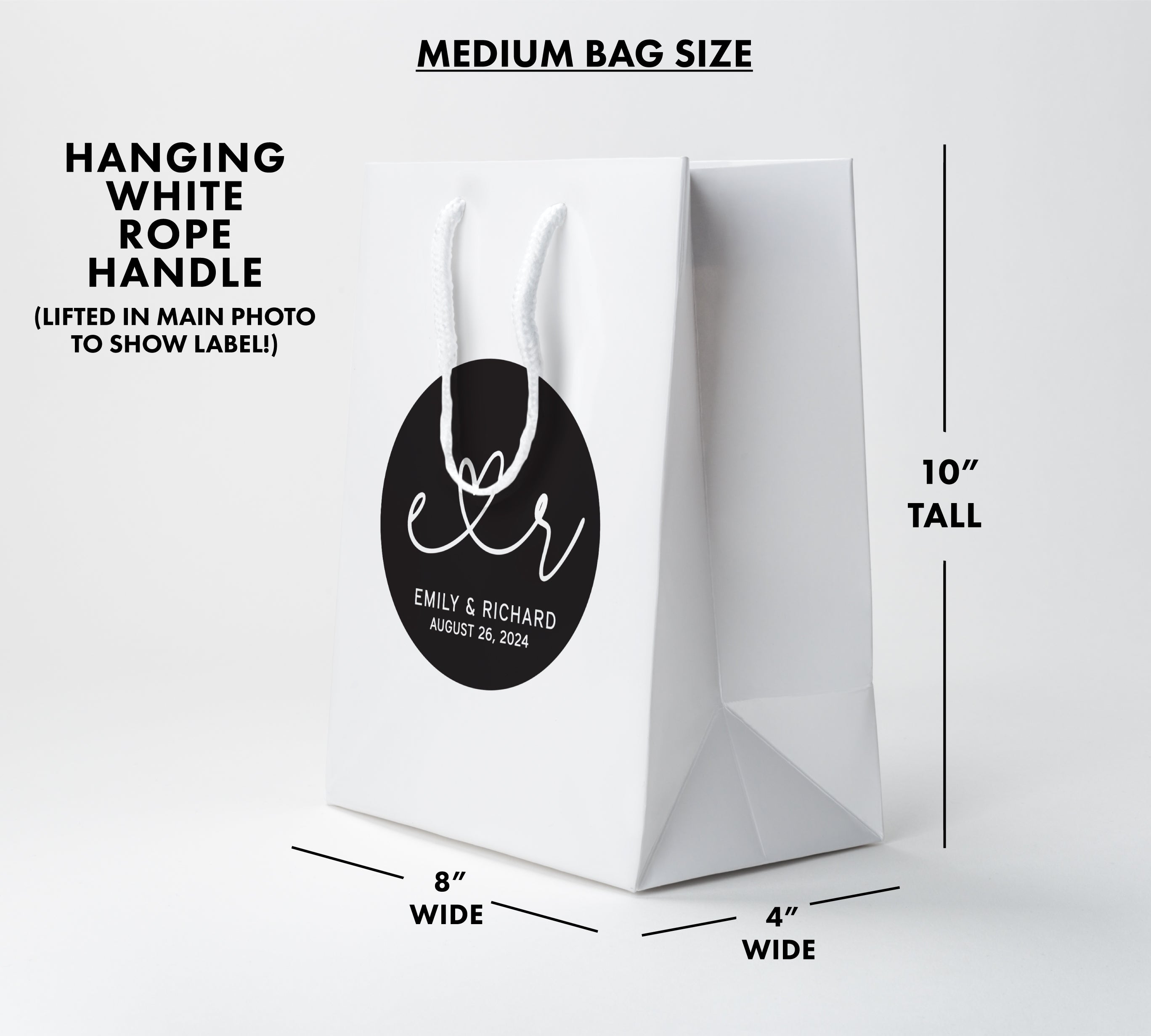 Gift Bag – Heart Initials