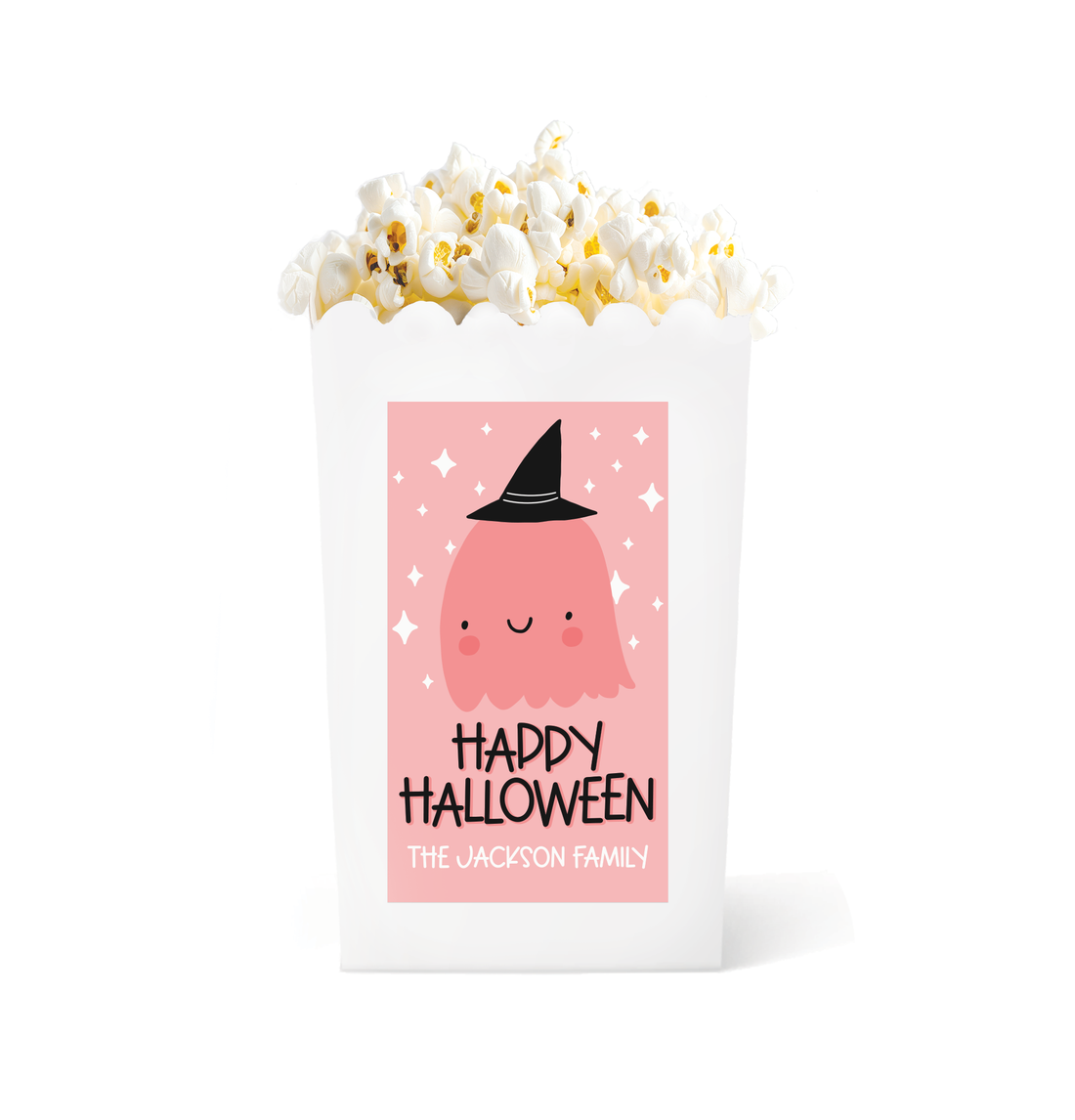 Popcorn Box – Halloween Pink Ghost