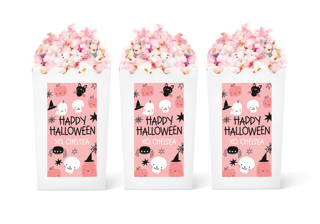 Popcorn Box – Halloween Pink Ghouls