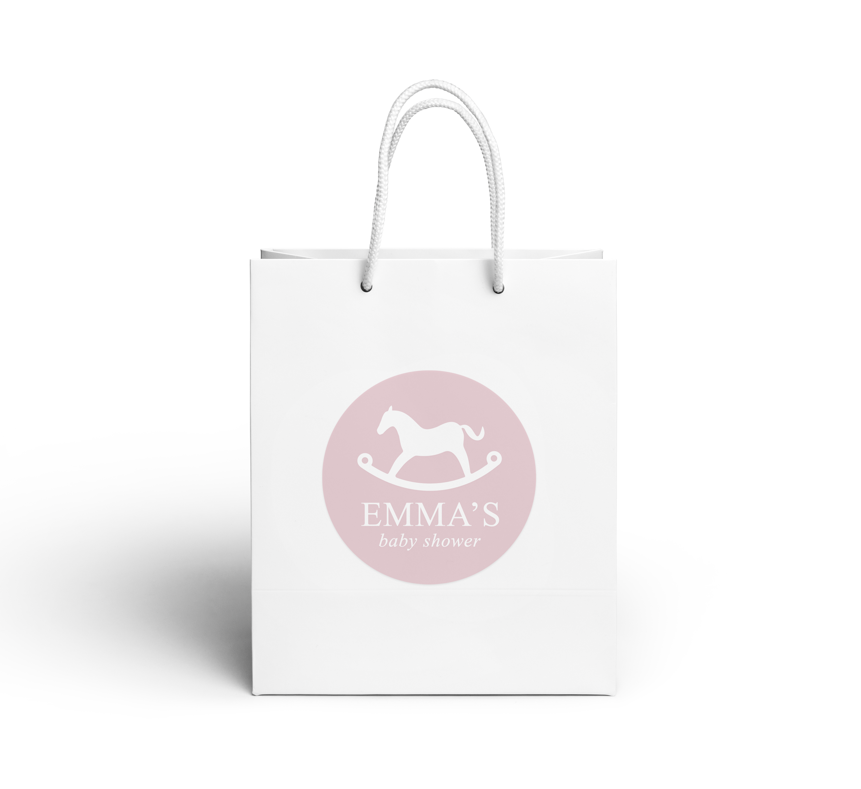 Gift Bag – Rocking Horse - Pink