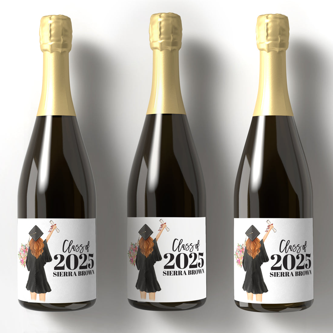 Champagne Labels – Graduation Girl