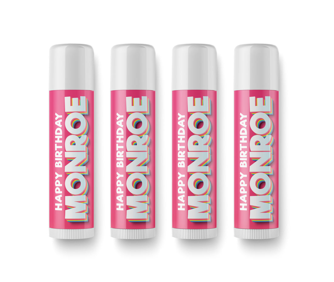 Lip Balm – Birthday Name Pink