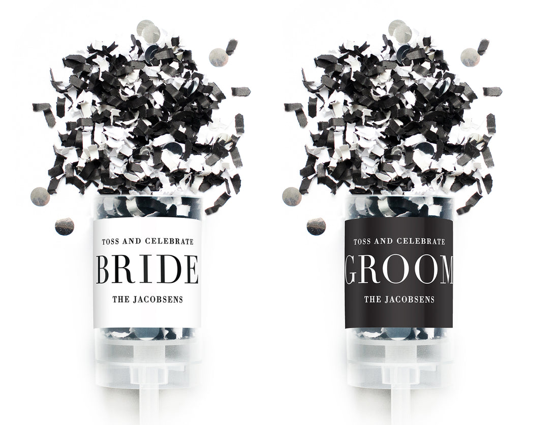 Confetti Poppers – Bride & Groom