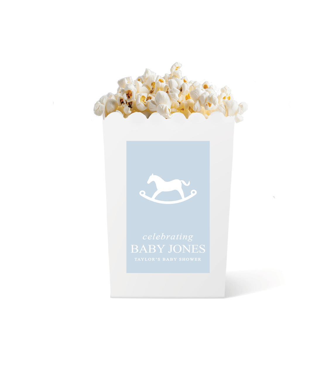 Popcorn Box – Rocking Horse –  Blue