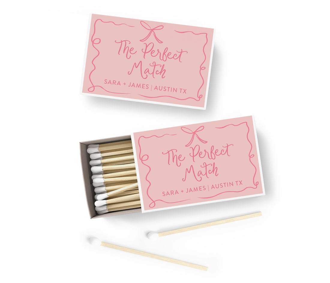 Matches – Ribbon & Bow Perfect Match - Pink & Pink