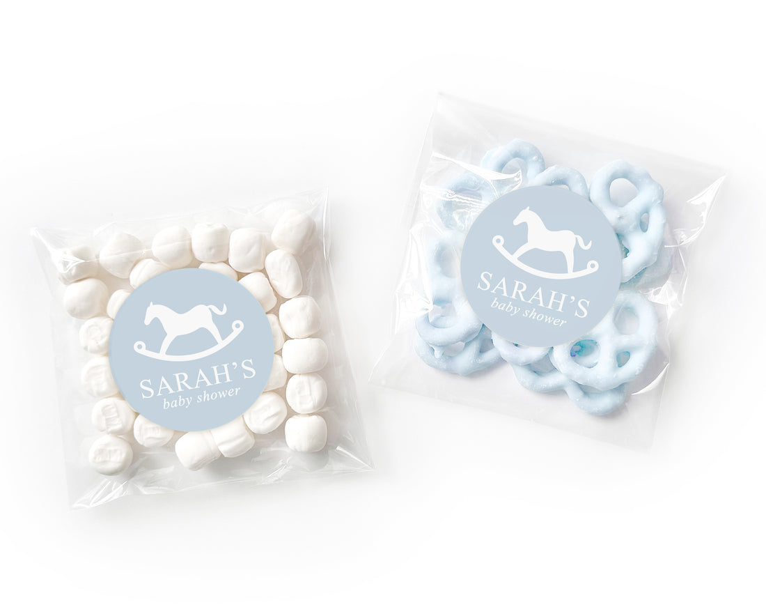 Favor Bags –  Rocking Horse –  Blue