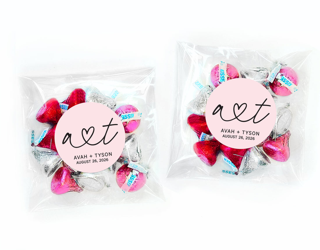 Favor Bags – Heart Initials